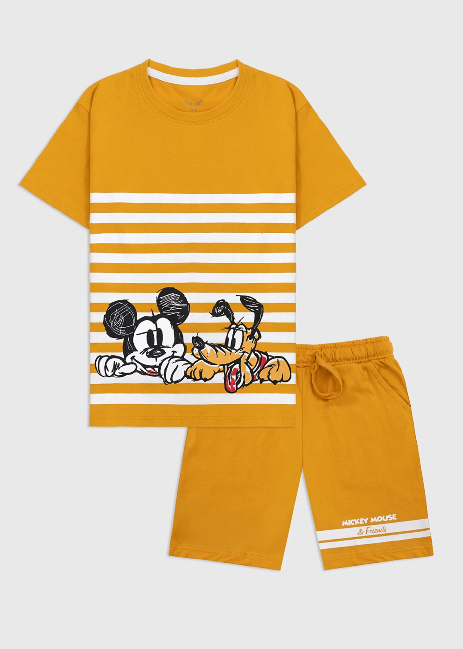 Co ord Sets in Mustard, white