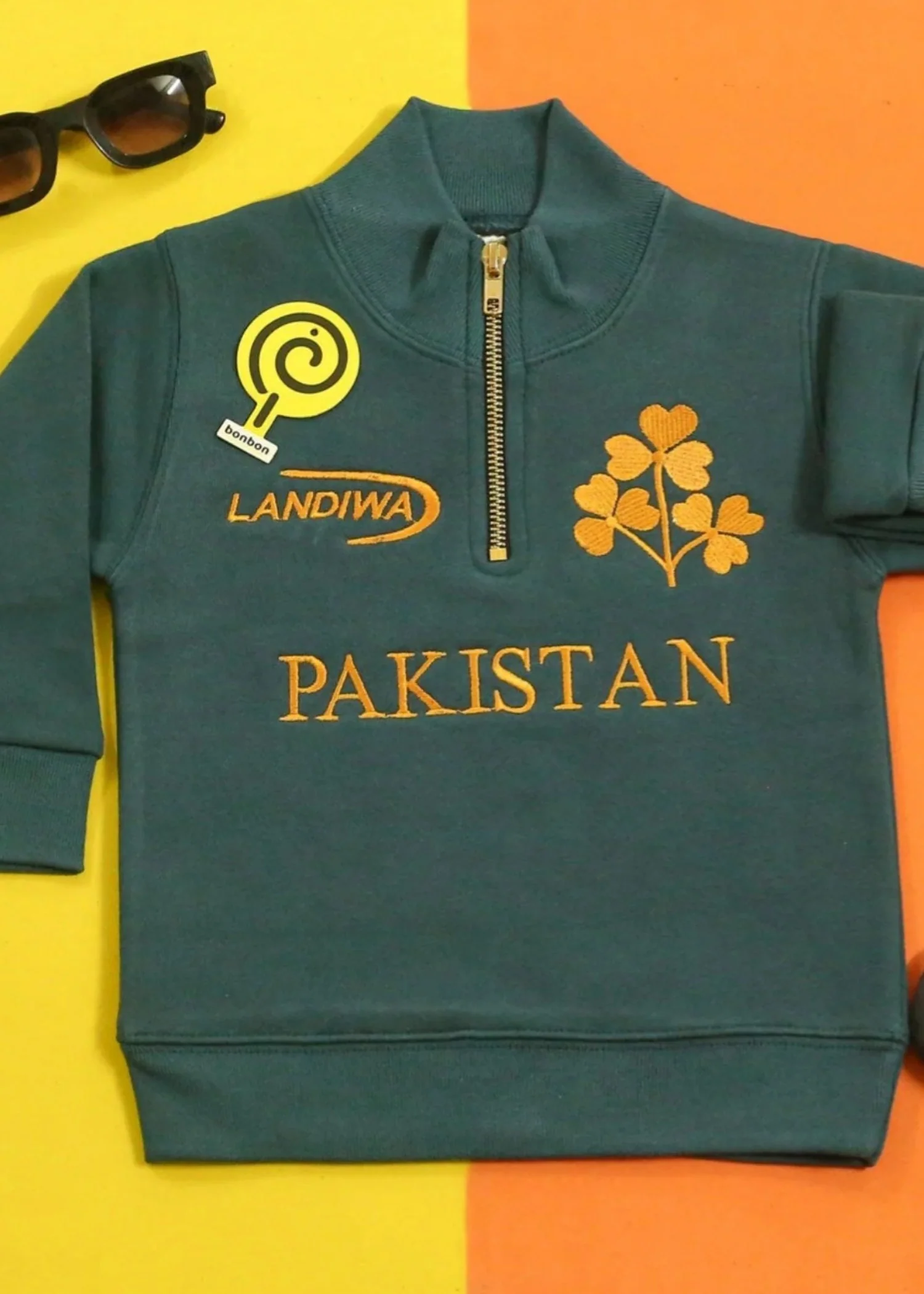 fleece Sweatshirt in Green