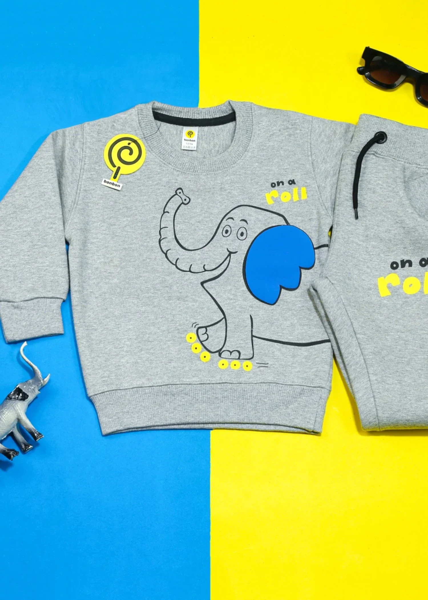 fleece Tracksuit in Grey