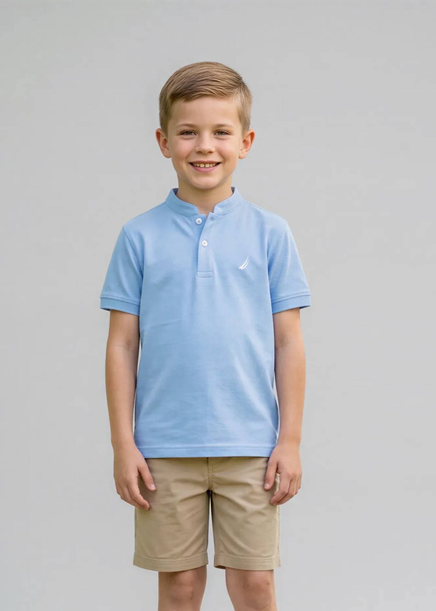 jersey knit T Shirt in Sky blue