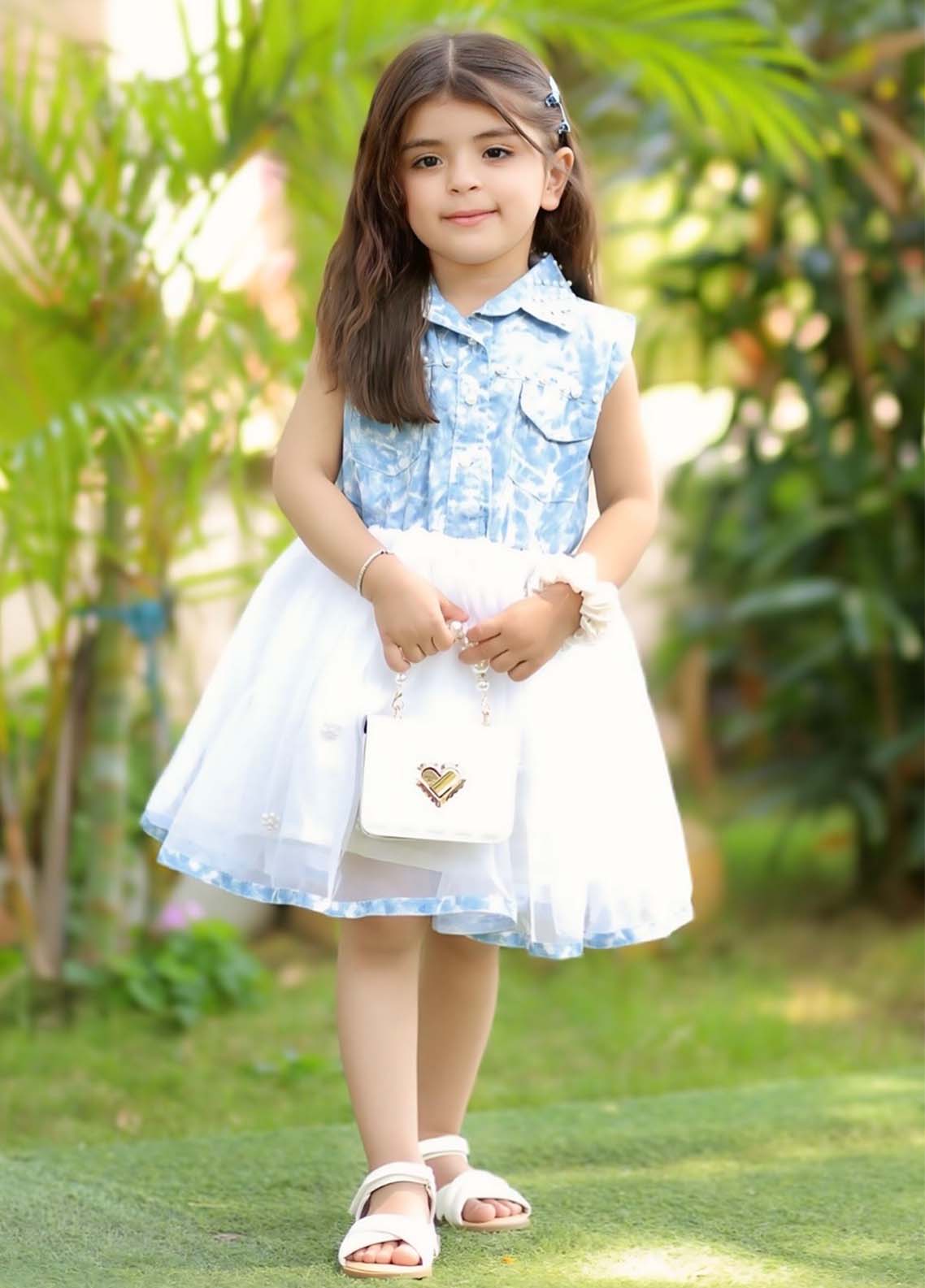 denim Frock in Azure