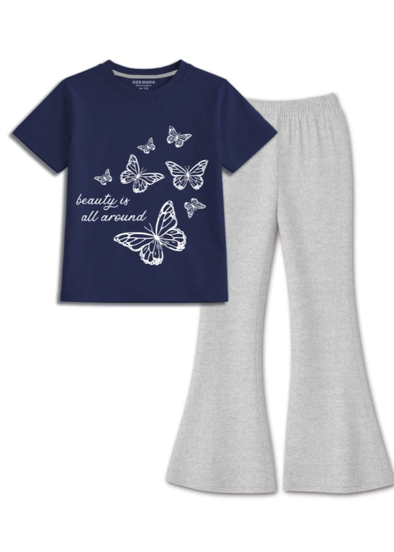 cotton Co Ord Sets in Navy blue, light grey