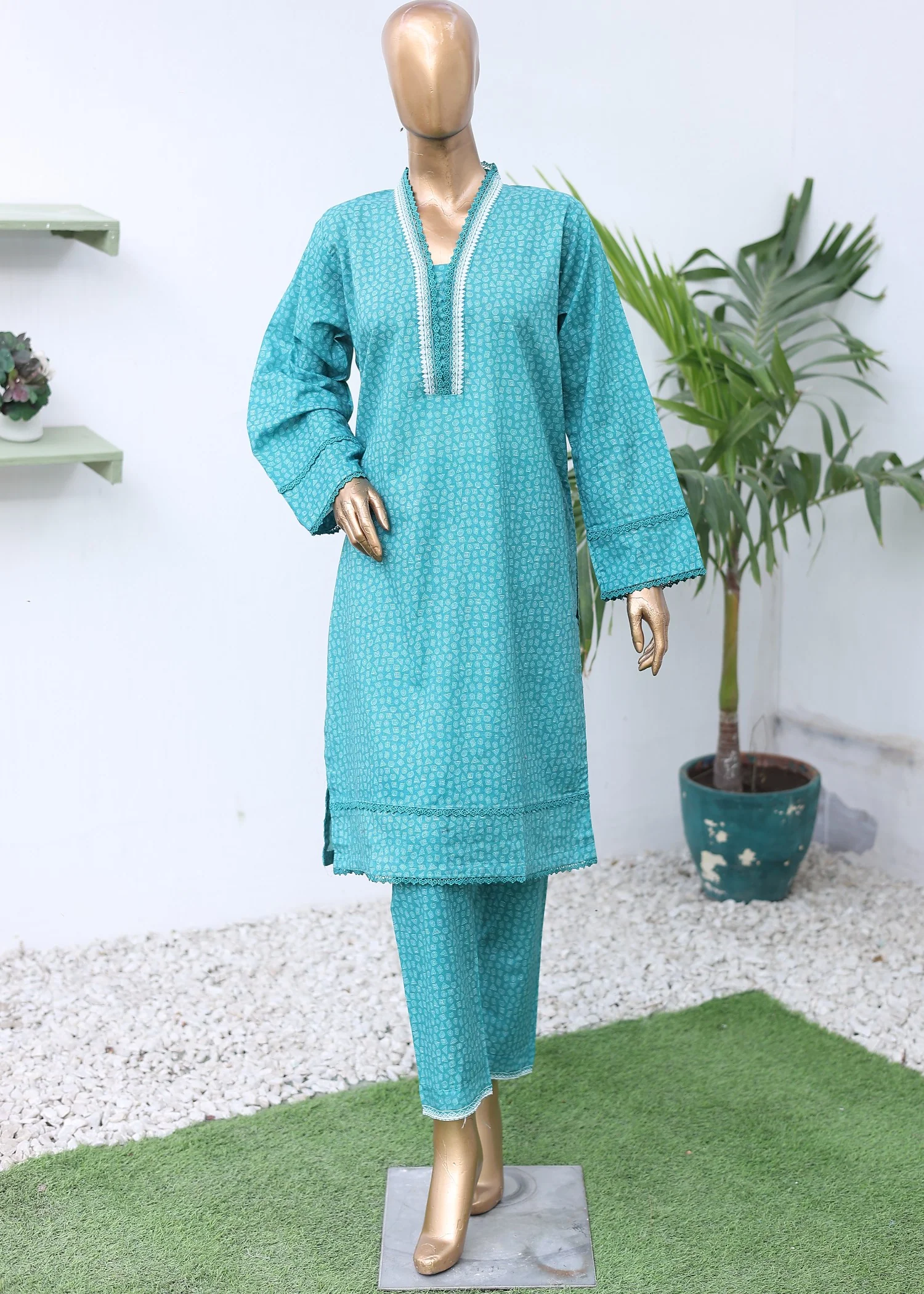 lawn Co Ord Sets in Turquoise