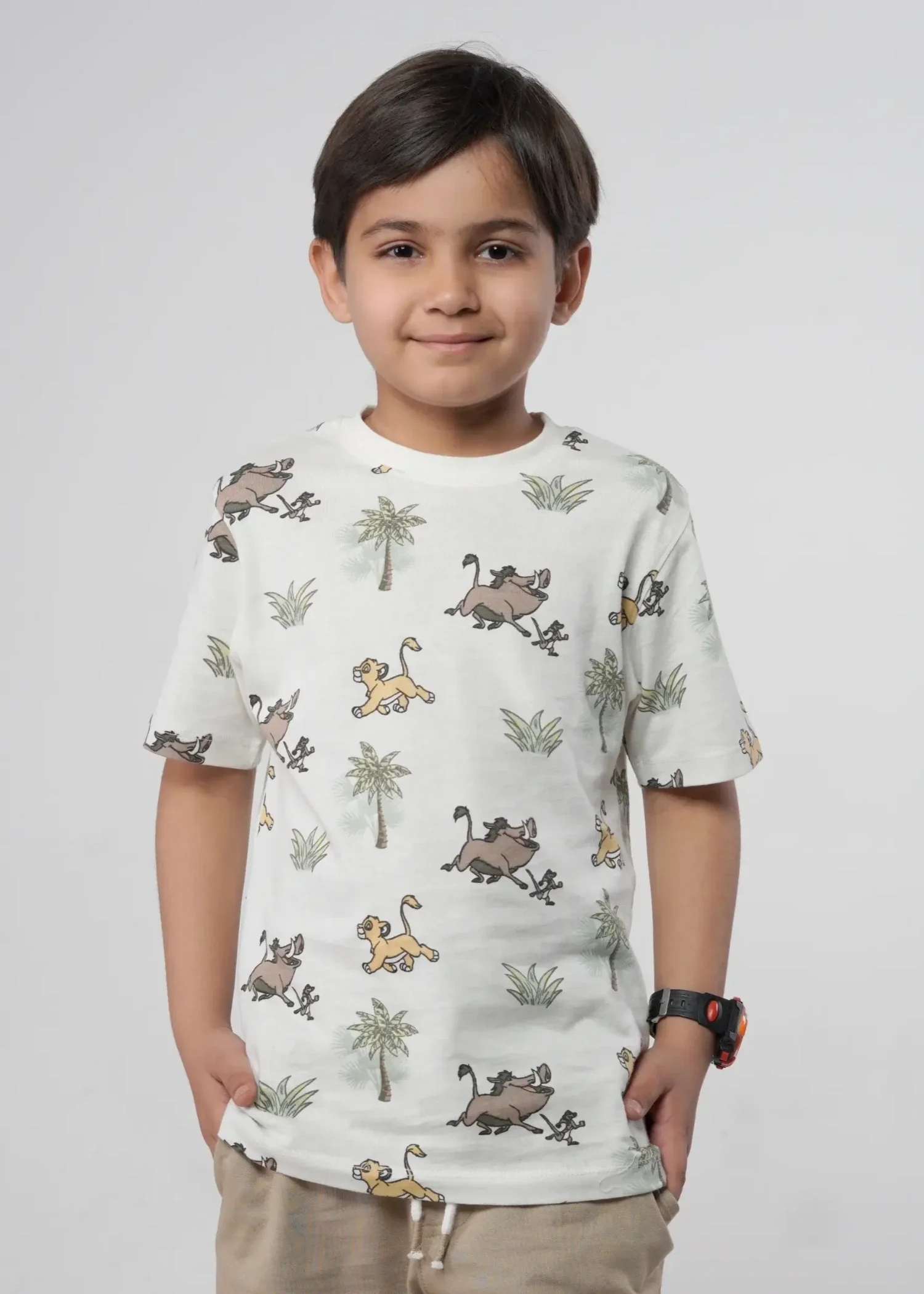 cotton jersey T Shirt in White
