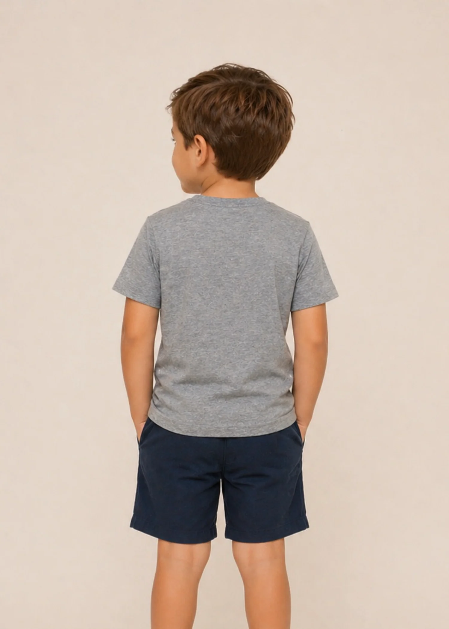 cotton jersey T Shirt in Grey