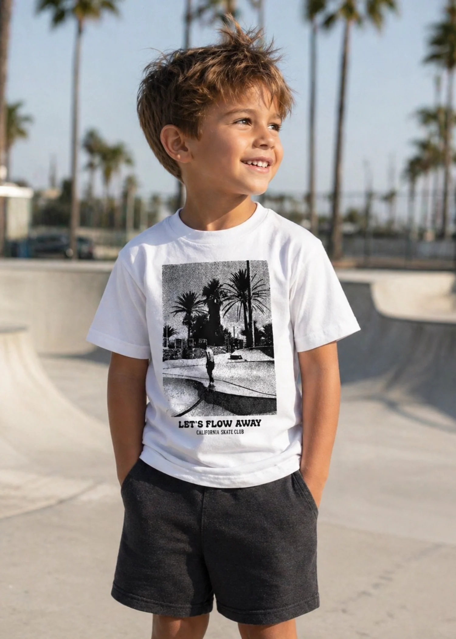 cotton jersey T Shirt in White