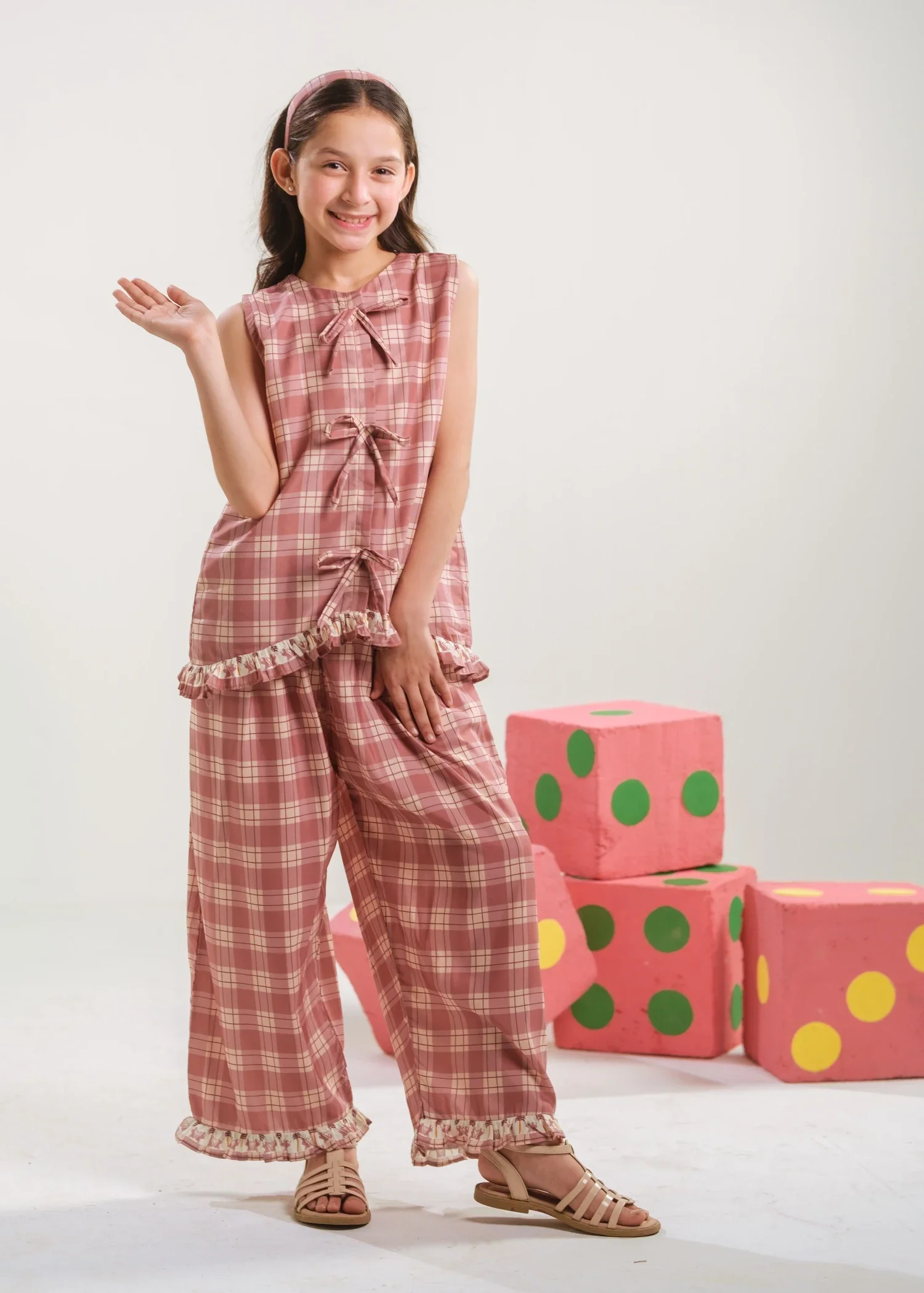 Co Ord Sets in Melon pink