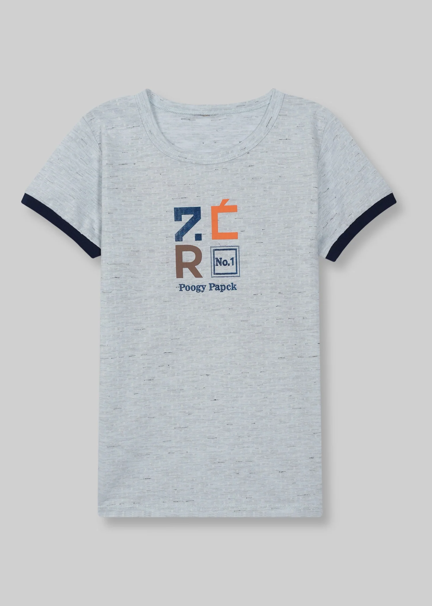 single jersey knit T Shirt in White