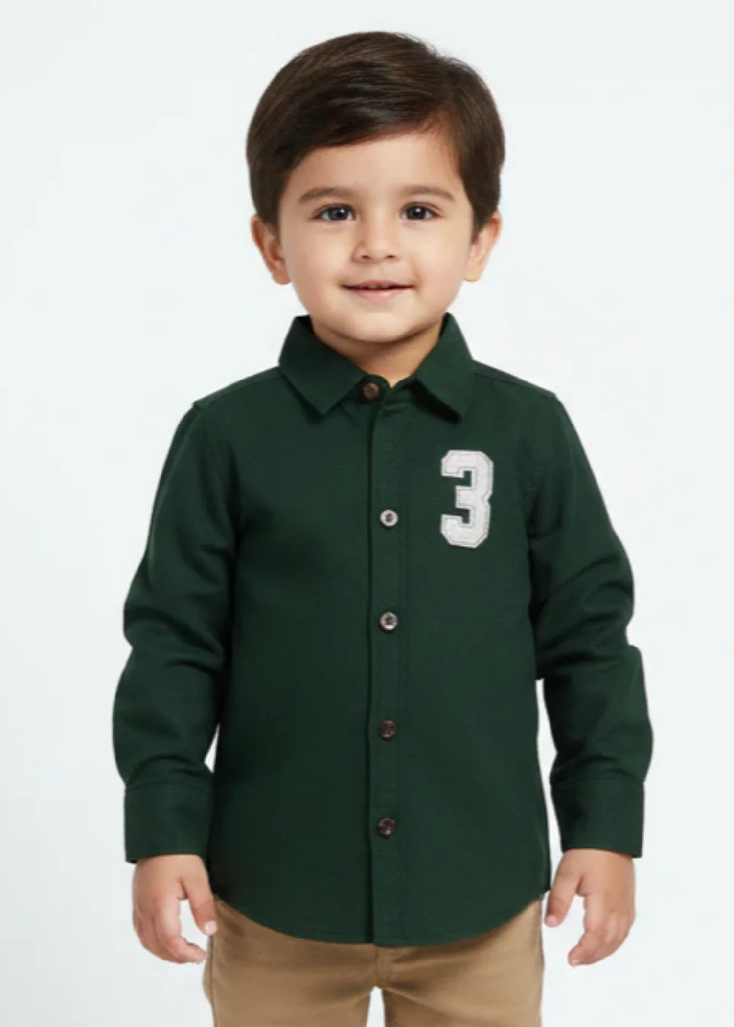 cotton Casual Shirt in Green