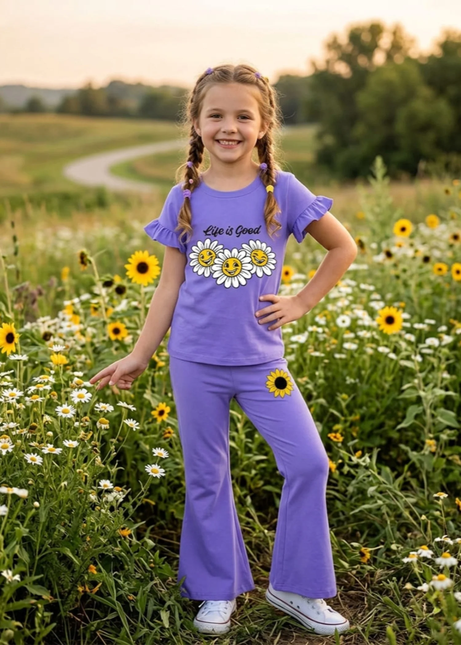 Co Ord Sets in Bright lavender