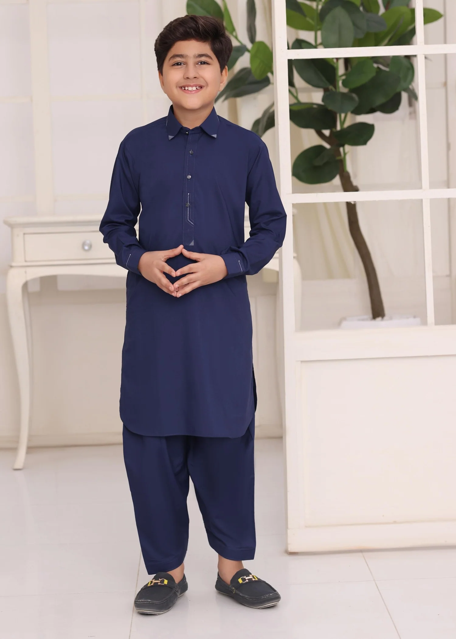wash & wear Kurta Set in Blue