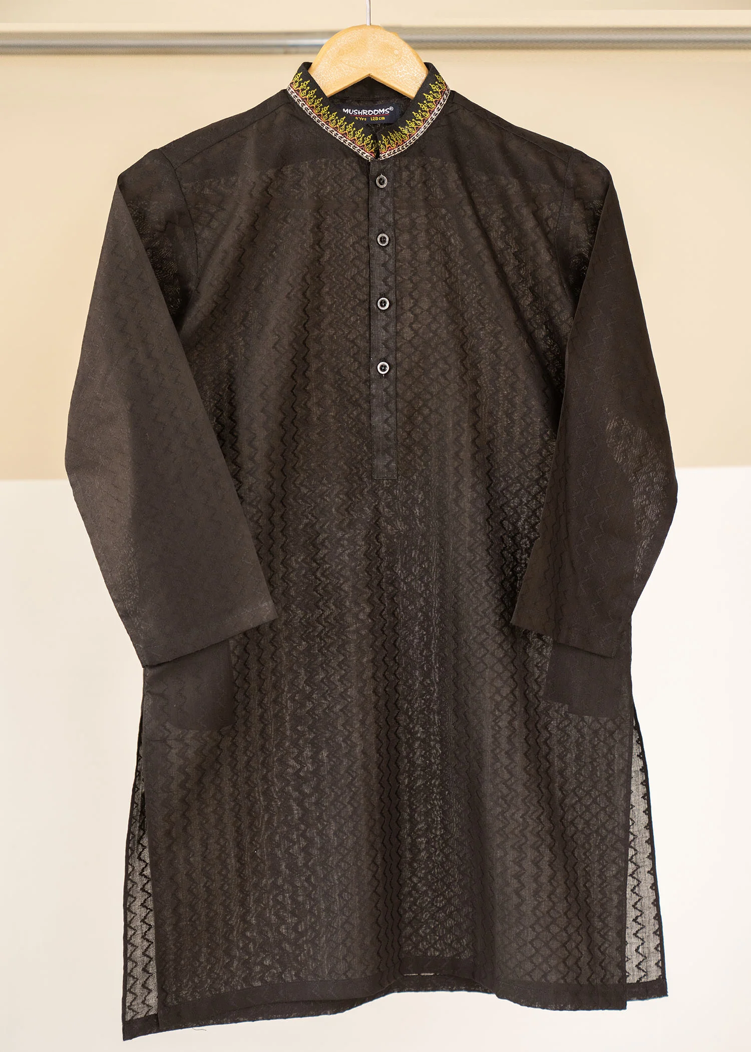 cotton Kurta in Black