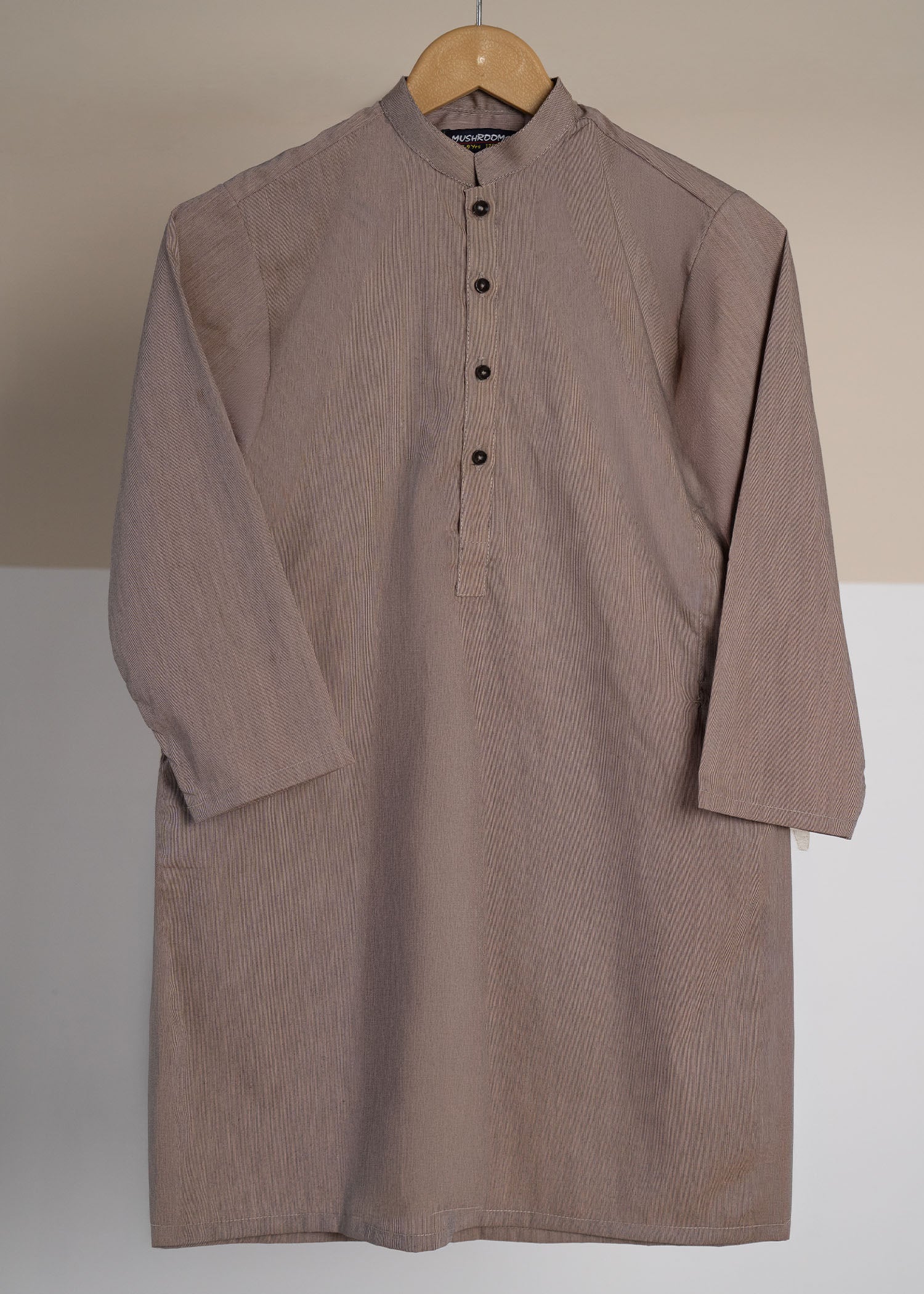 chambray Kurta in Brown