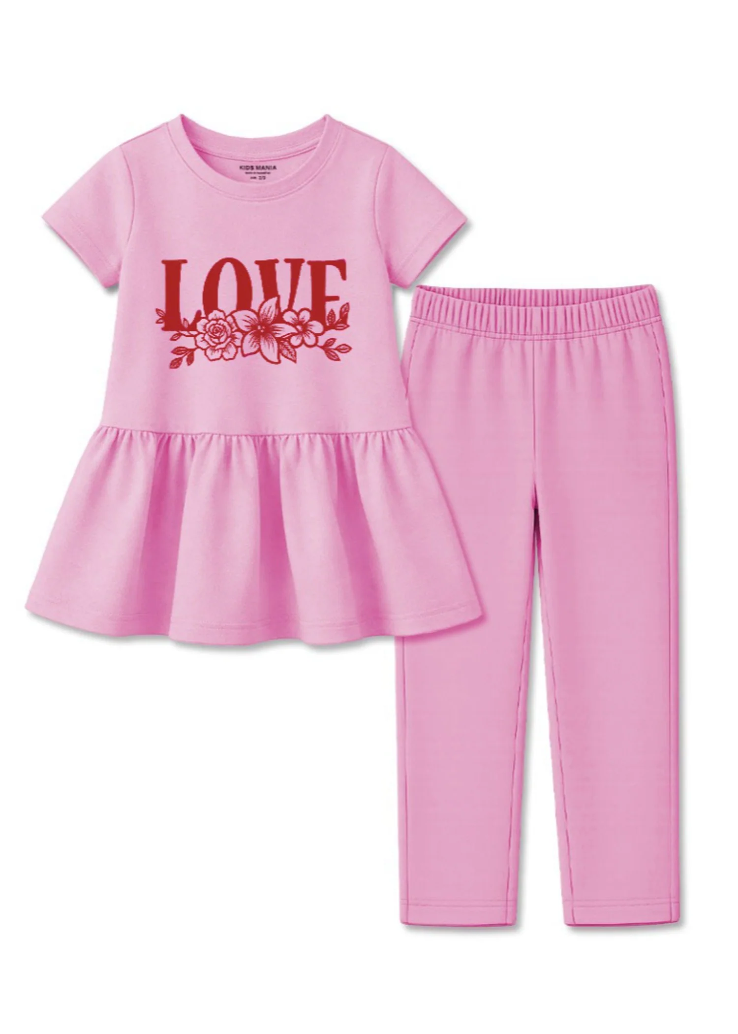 cotton Frock in Baby pink