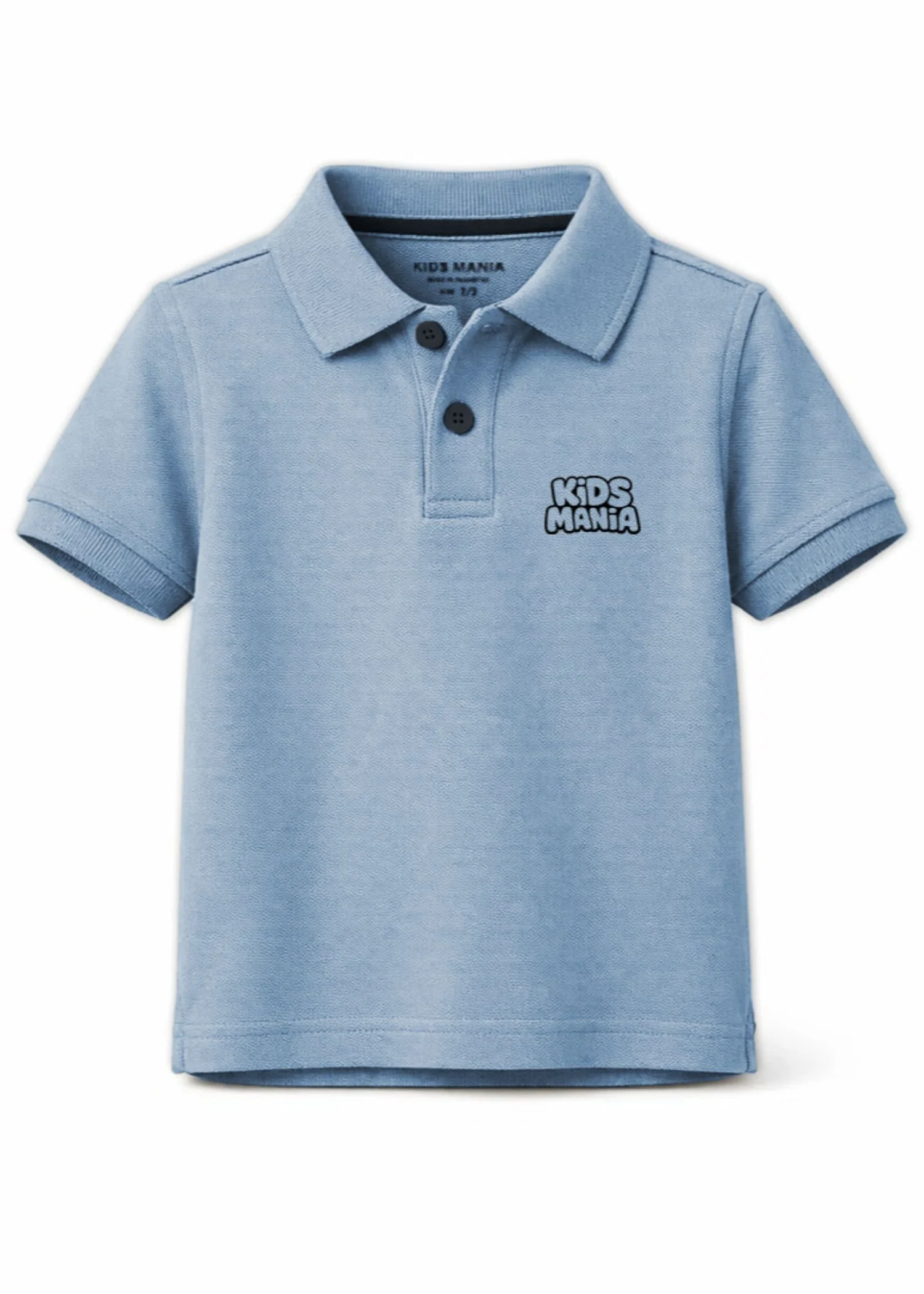 cotton pique Polo Shirt in Powder blue