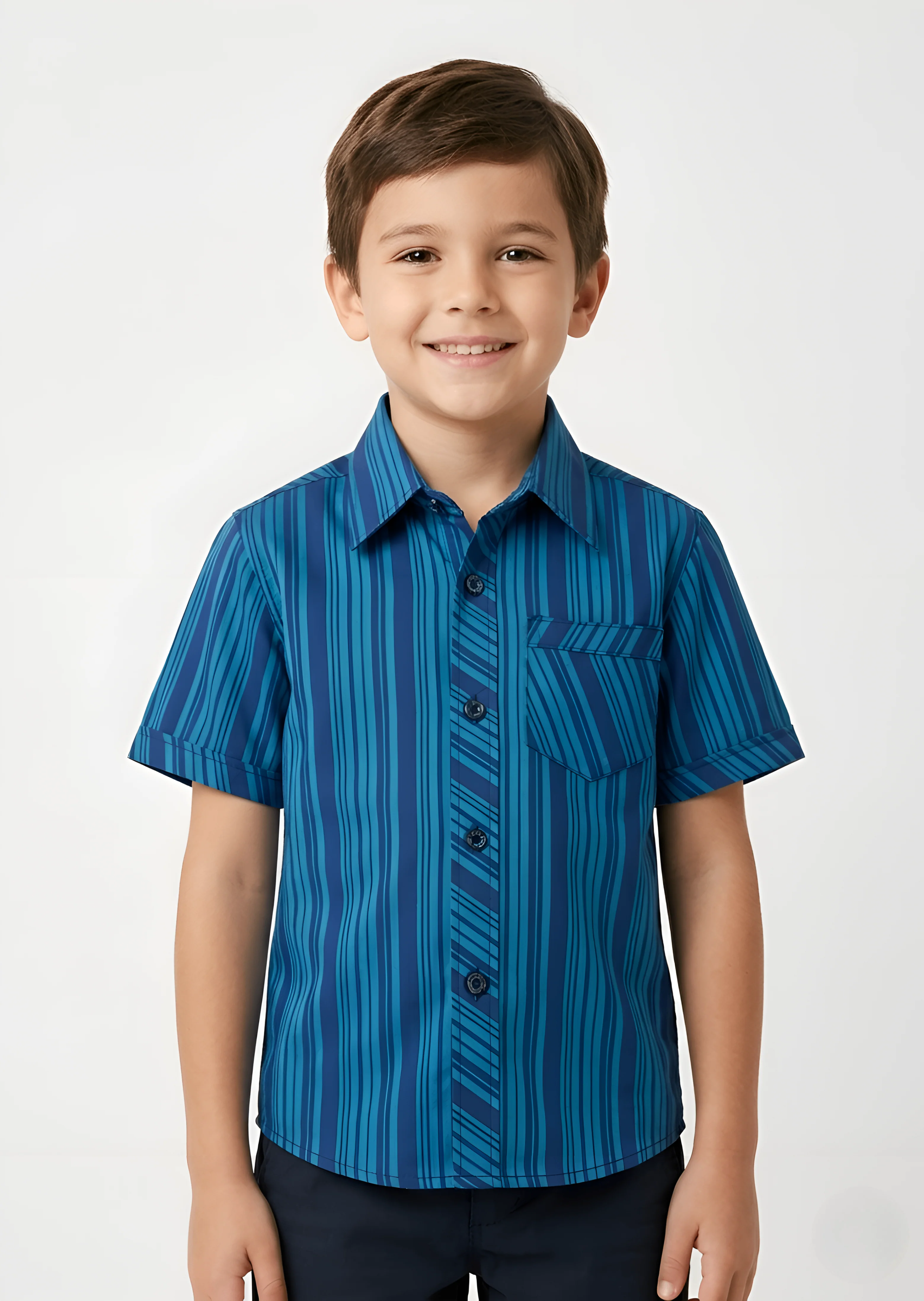 cotton Casual Shirt in Blue