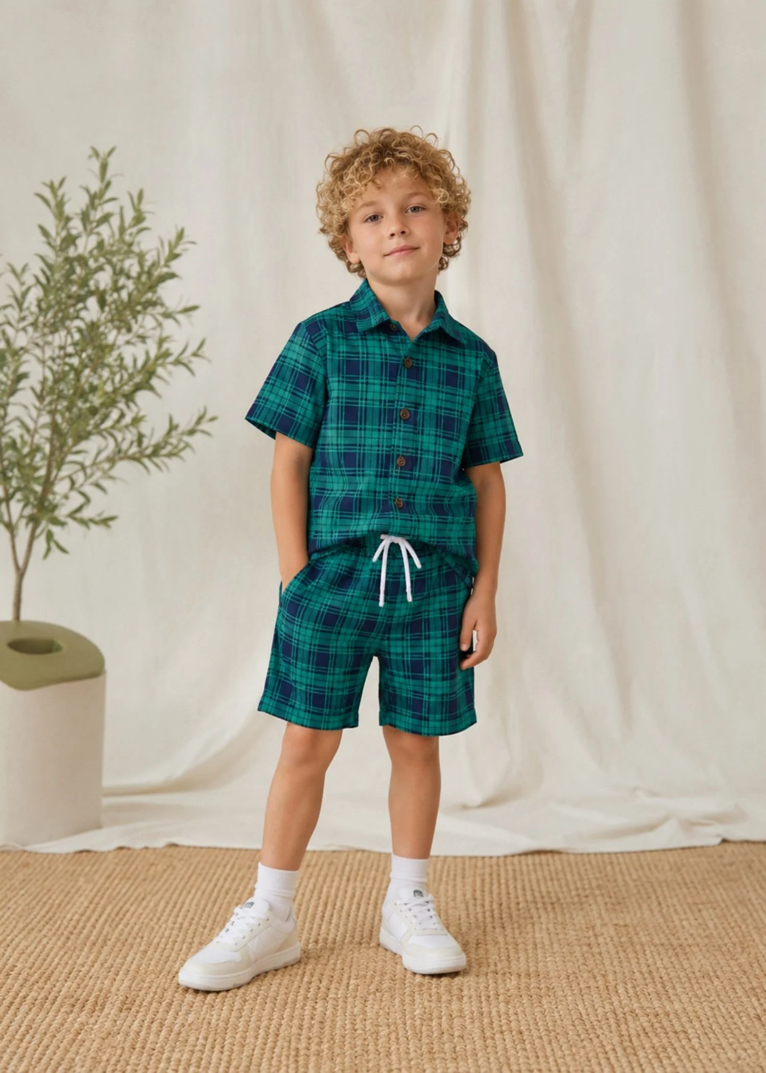 Co ord Sets in Midnight blue, pine green