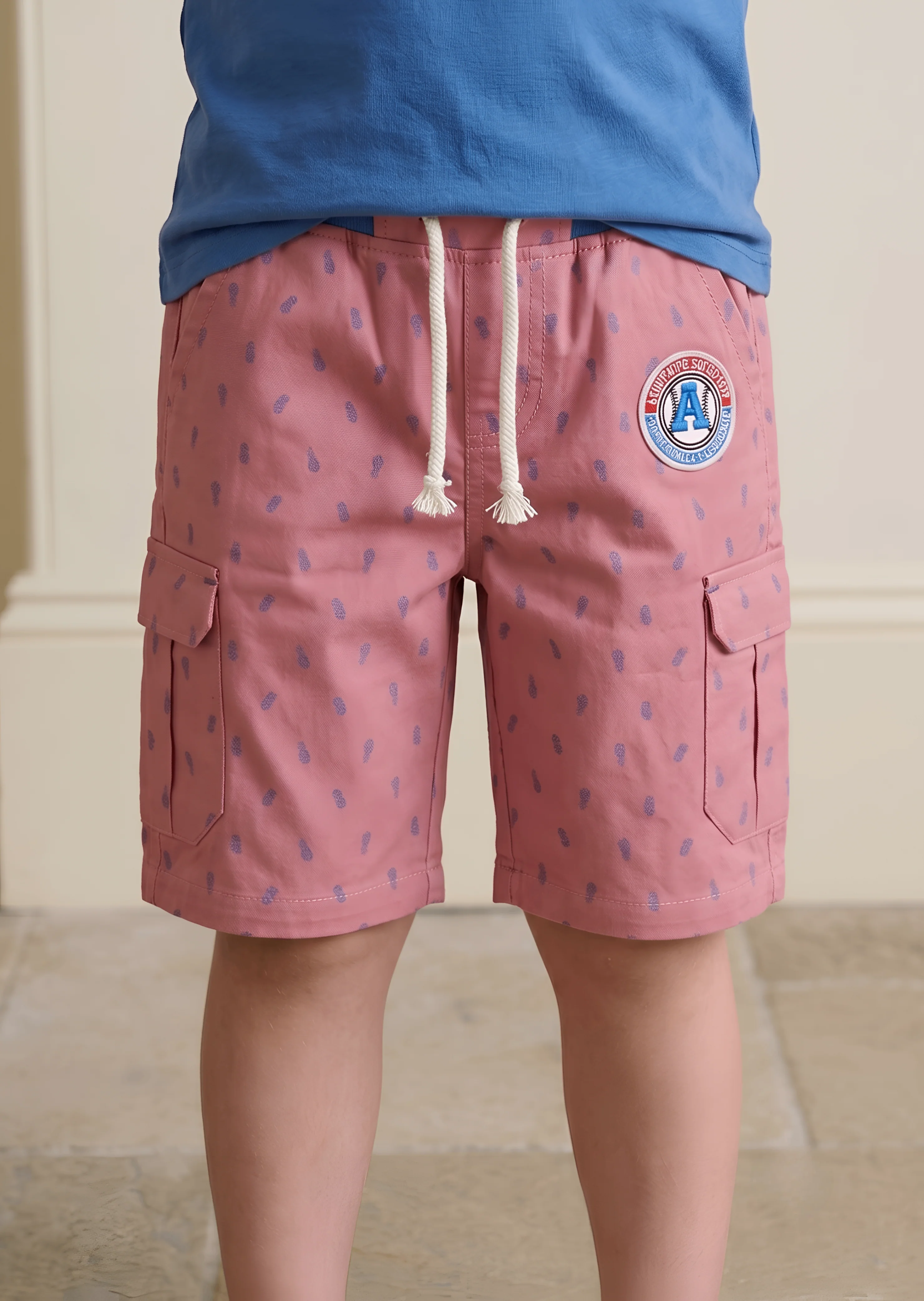 cotton Shorts in Rose pink