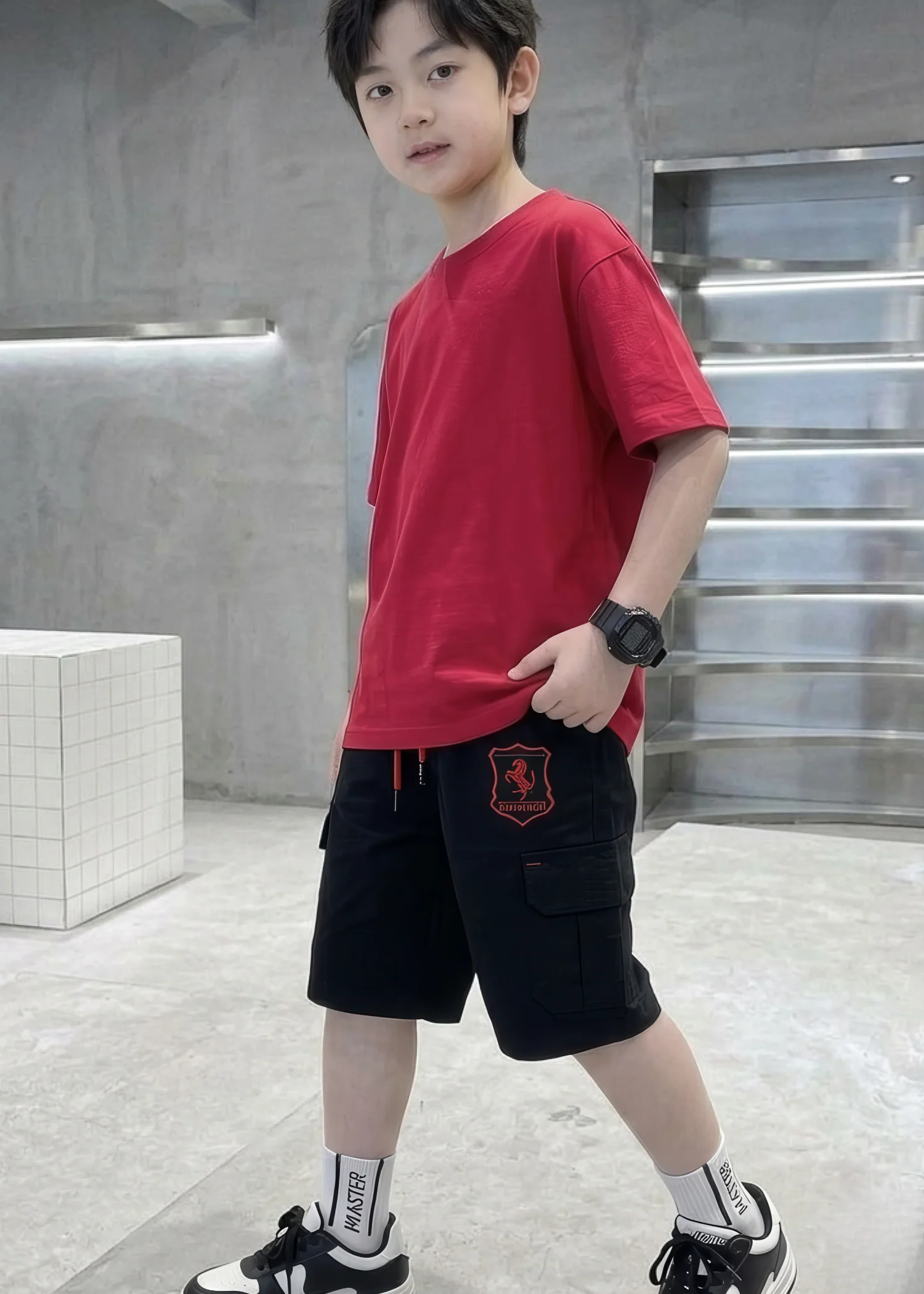 cotton Shorts in Black