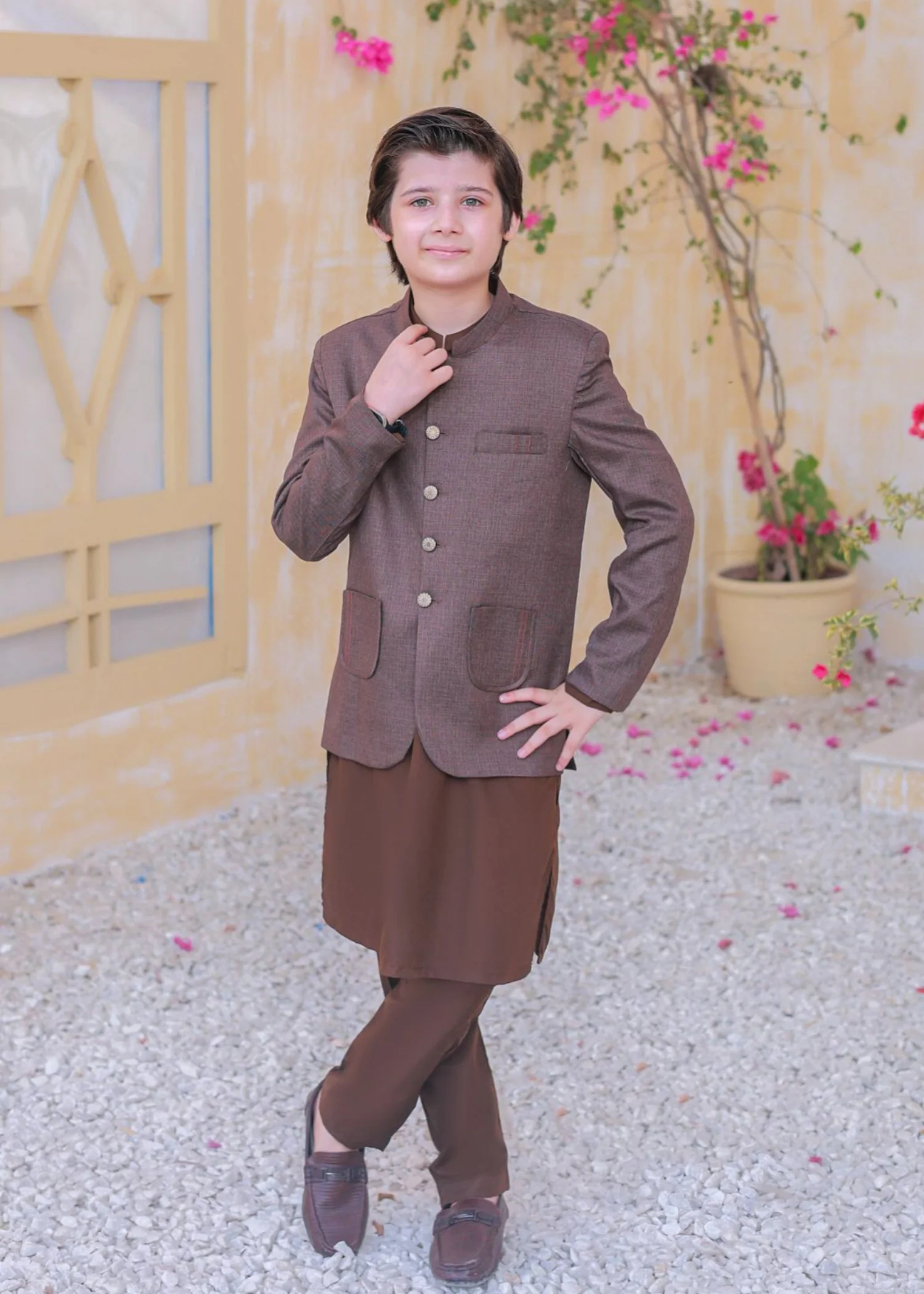 suiting Prince Coat in Coffee brown