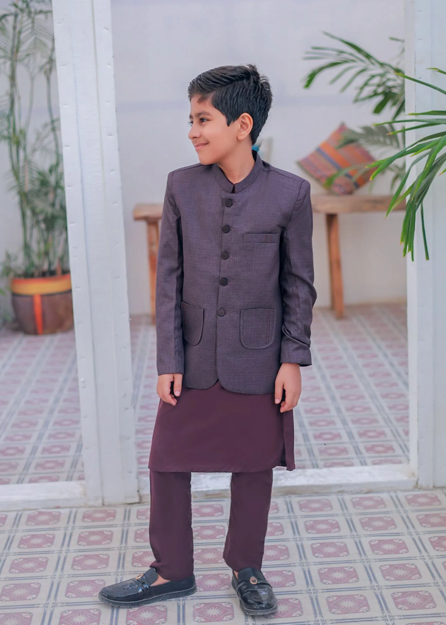 suiting Prince Coat in Purple