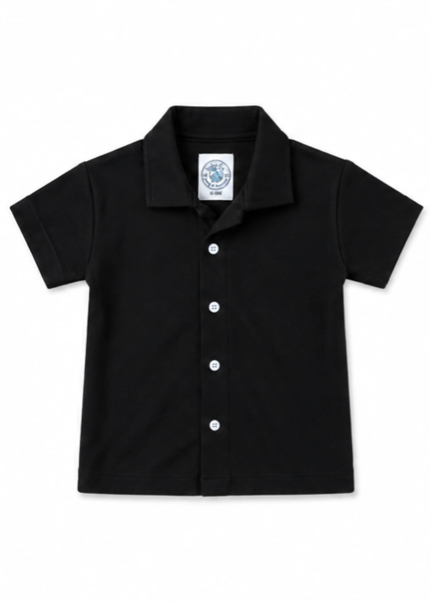 polyester nylon Casual Shirt in Black