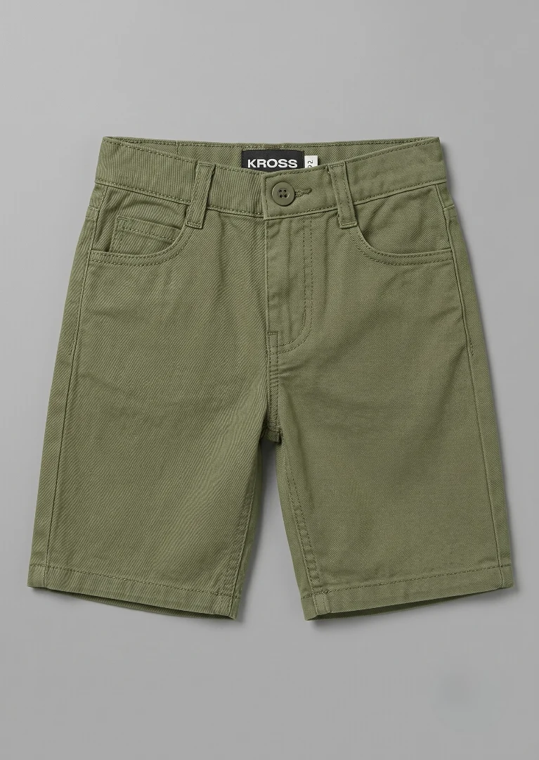 cotton Shorts in Green