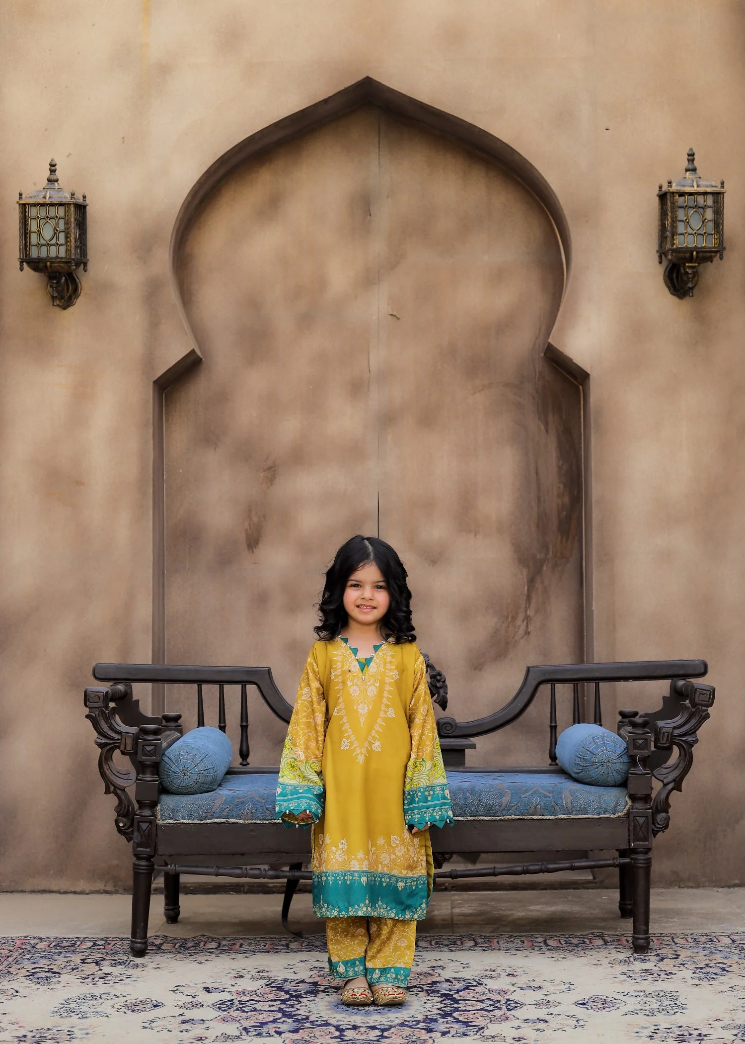 poly lawn Co Ord Sets in Mustard
