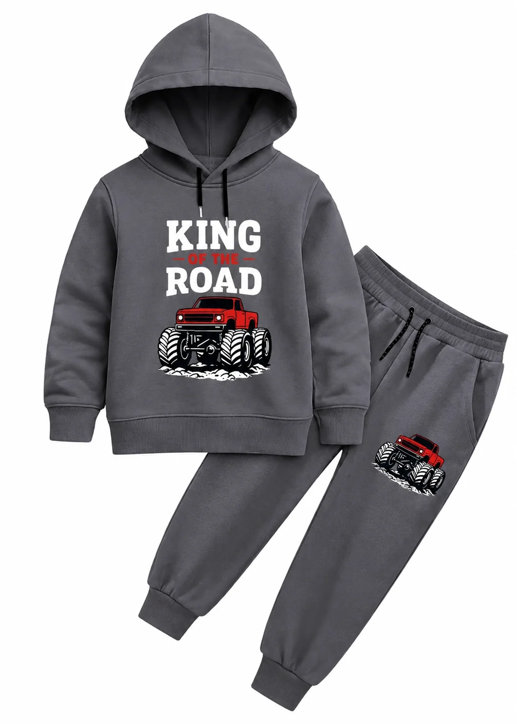 fleece Tracksuit in Grey