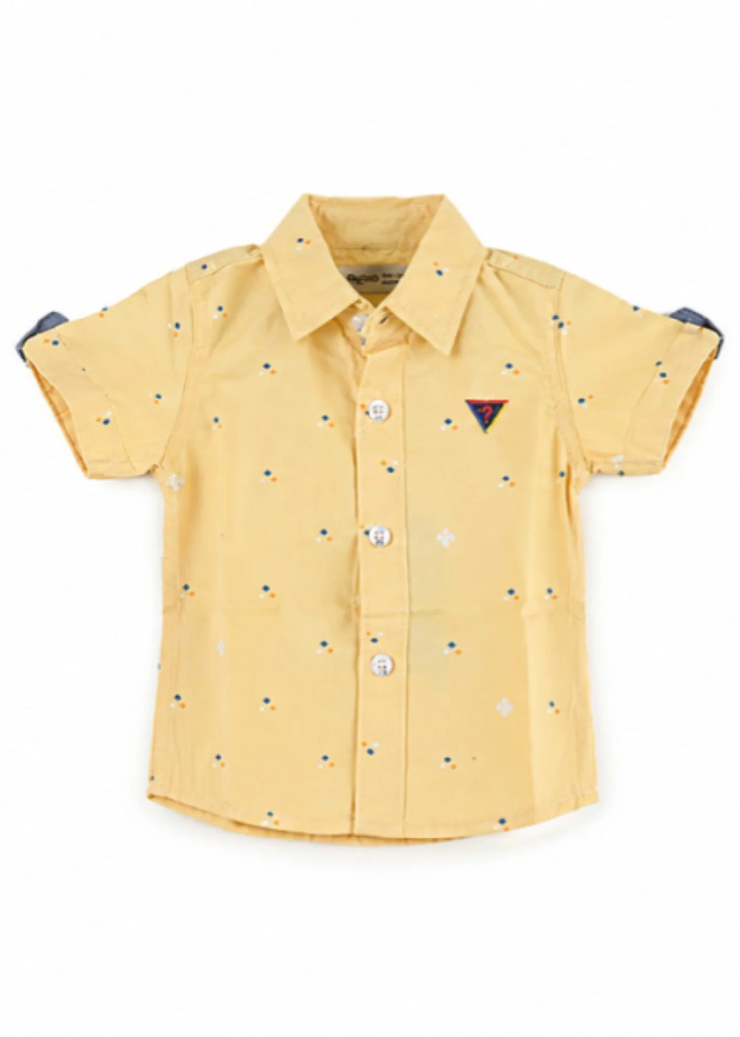 polyester nylon Casual Shirt in Peach orange