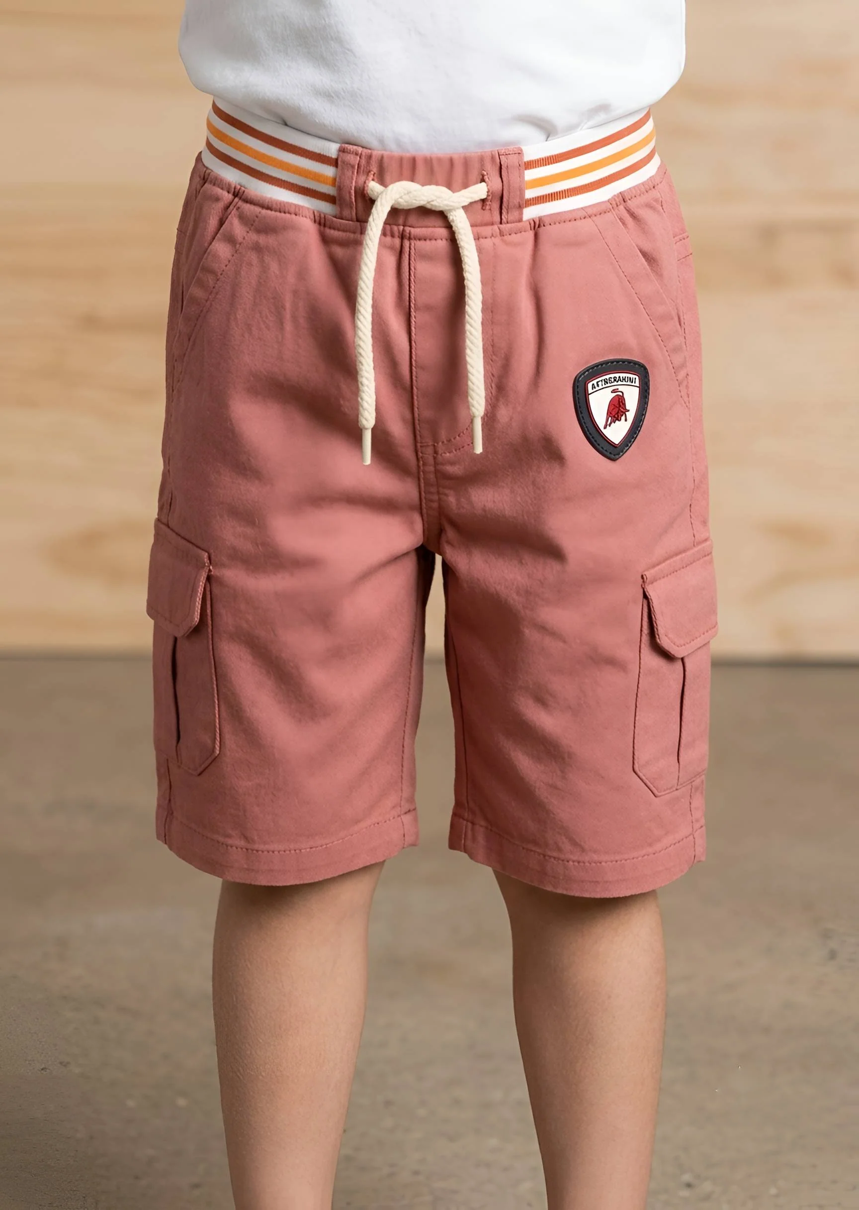 cotton Shorts in Rose red