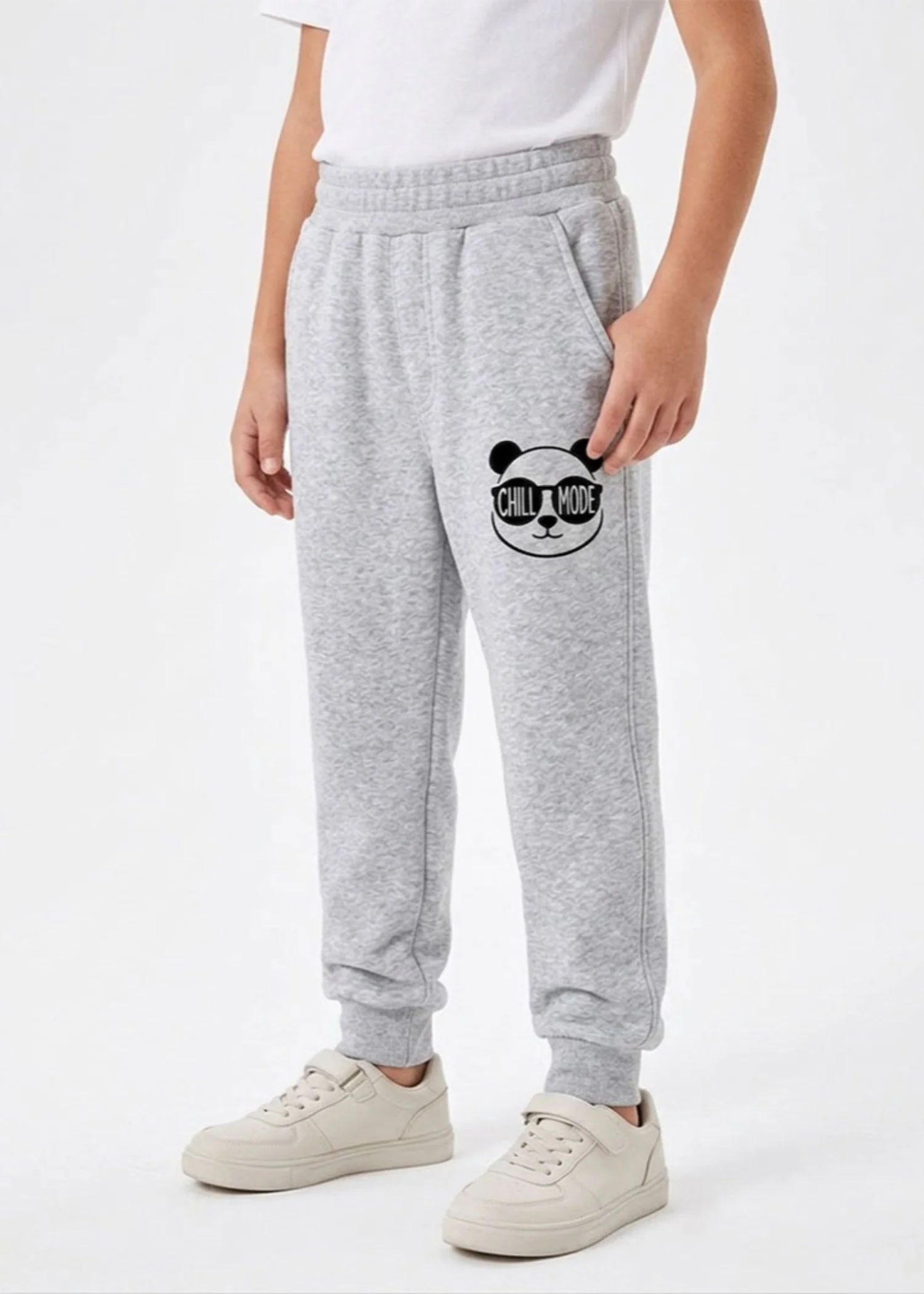 fleece Trousers in Ash grey