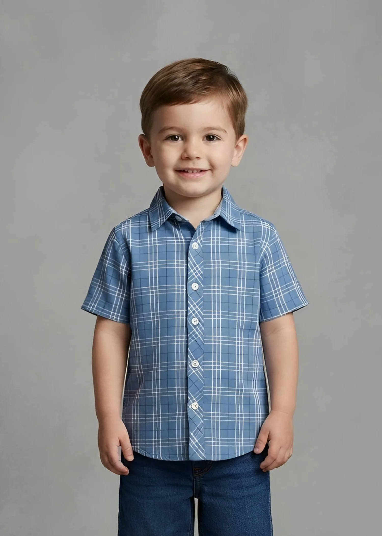 cotton Casual Shirt in Blue