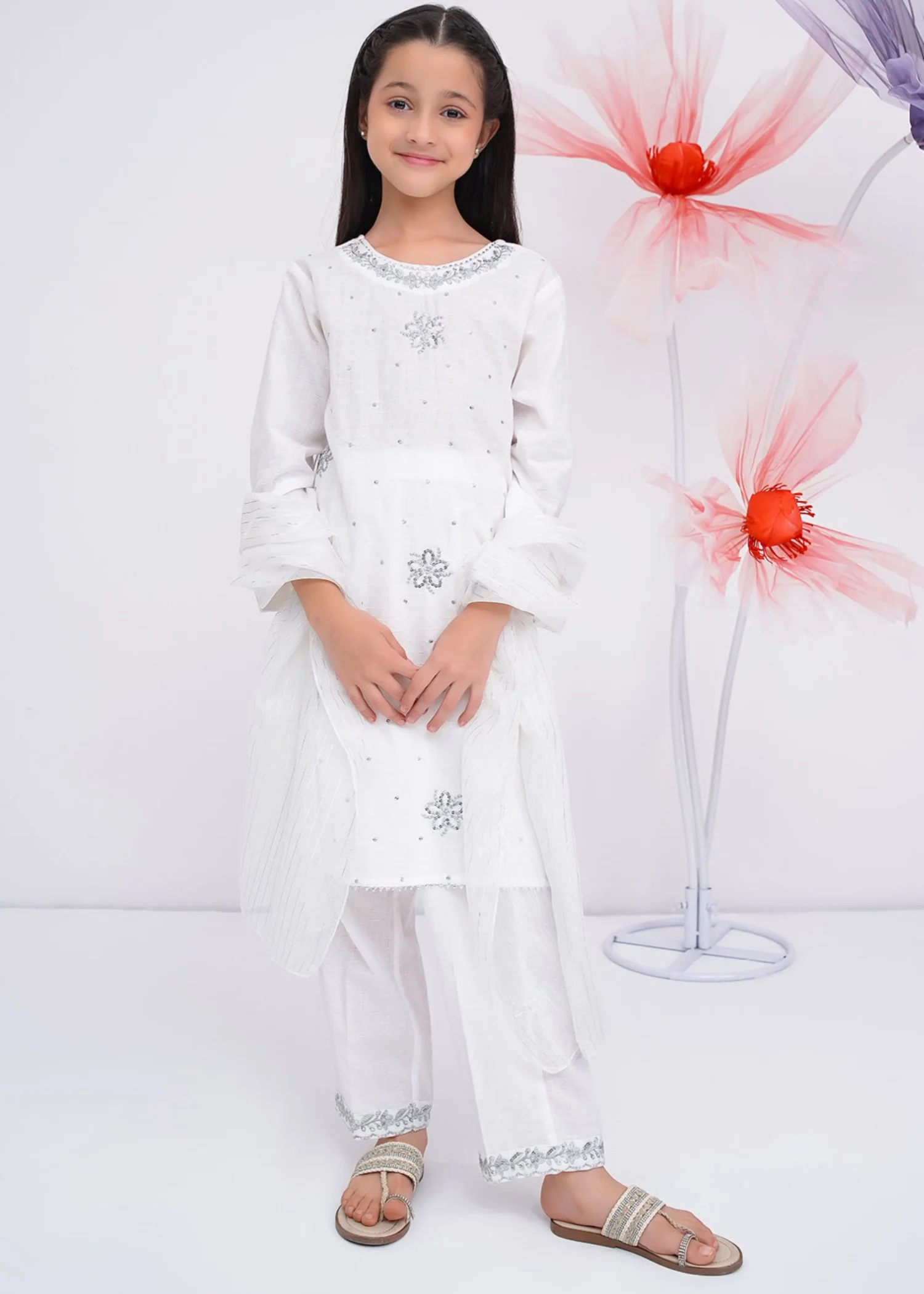 cotton Kurti in White