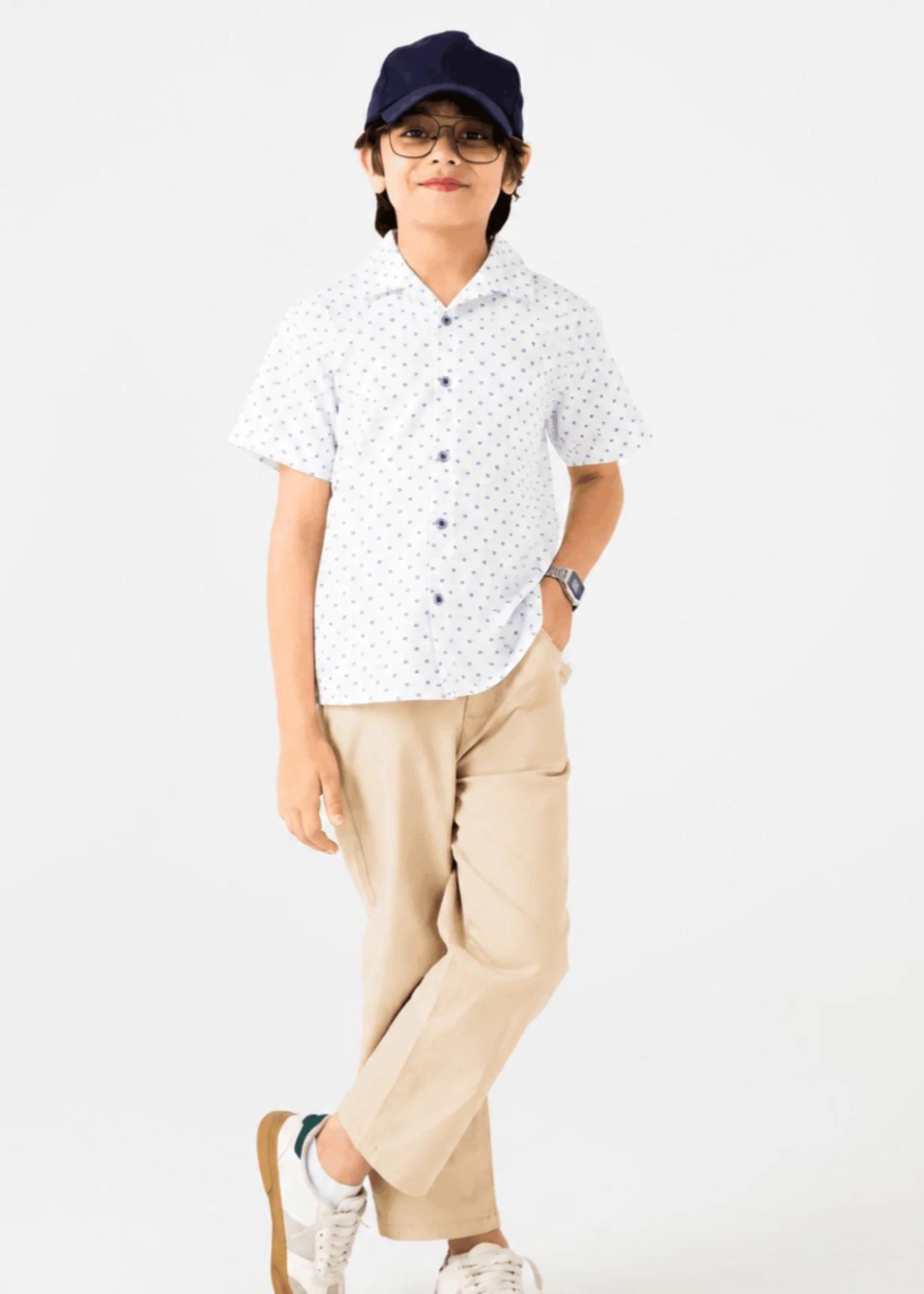 cotton silk Casual Shirt in White