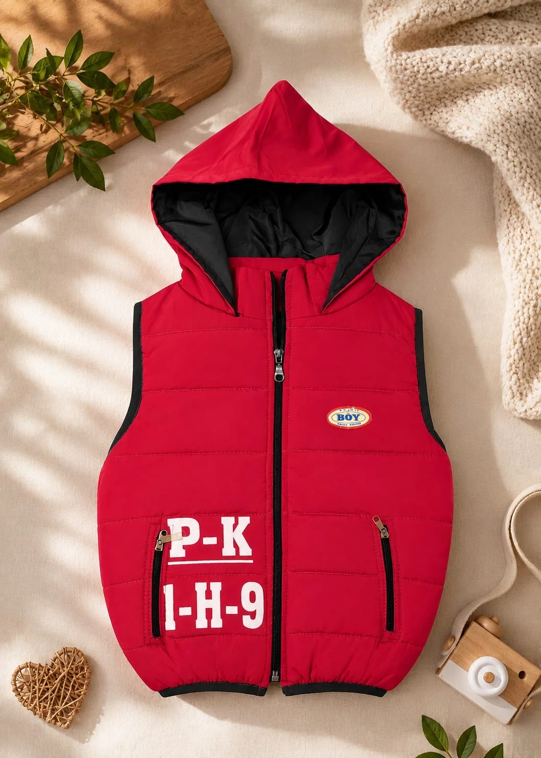 parachute Jacket in Red