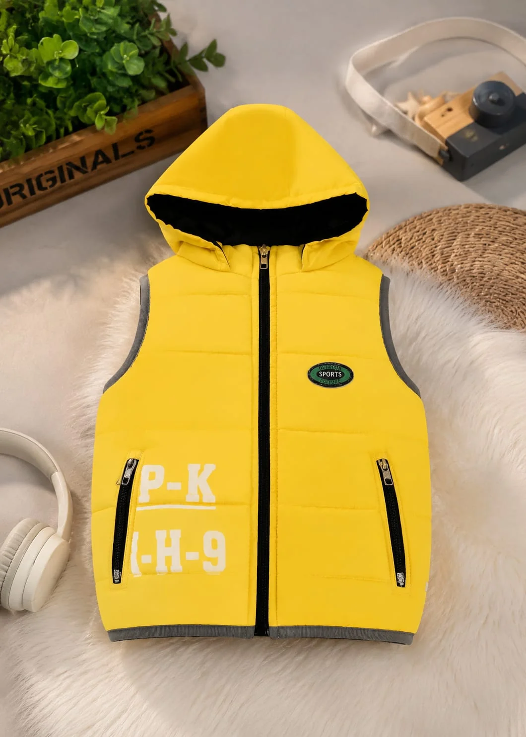 parachute Jacket in Yellow