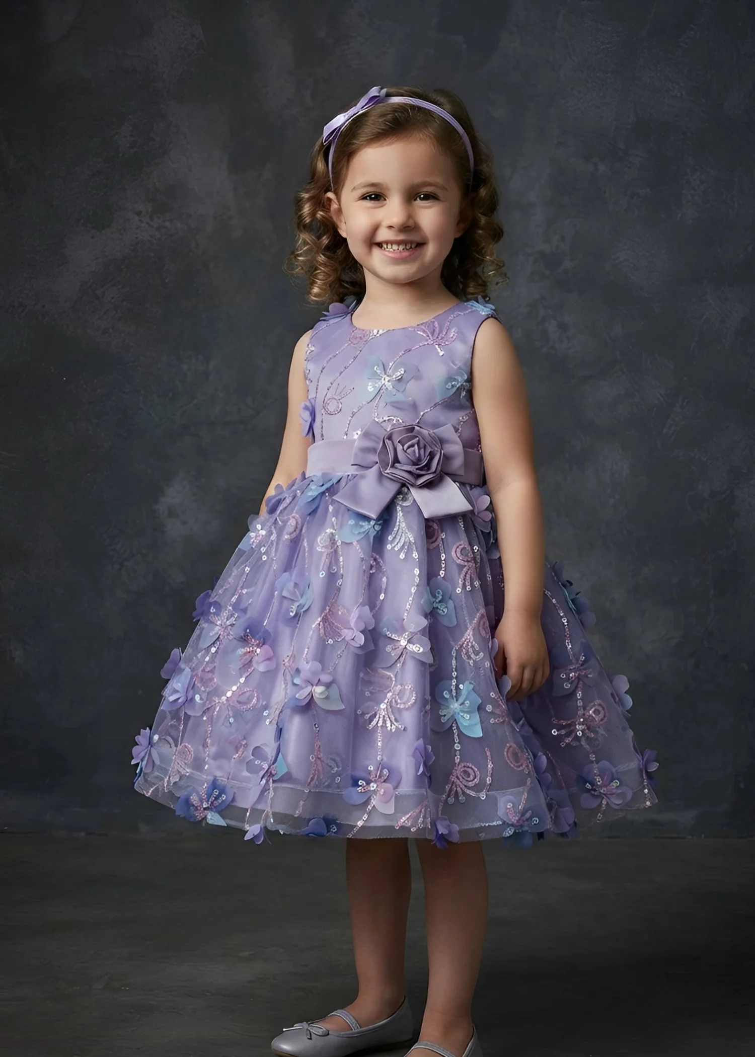 net Frock in Lavender