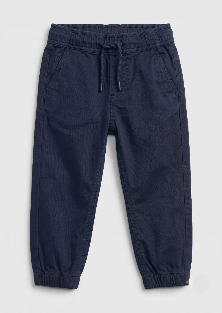 cotton Trousers in Navy blue