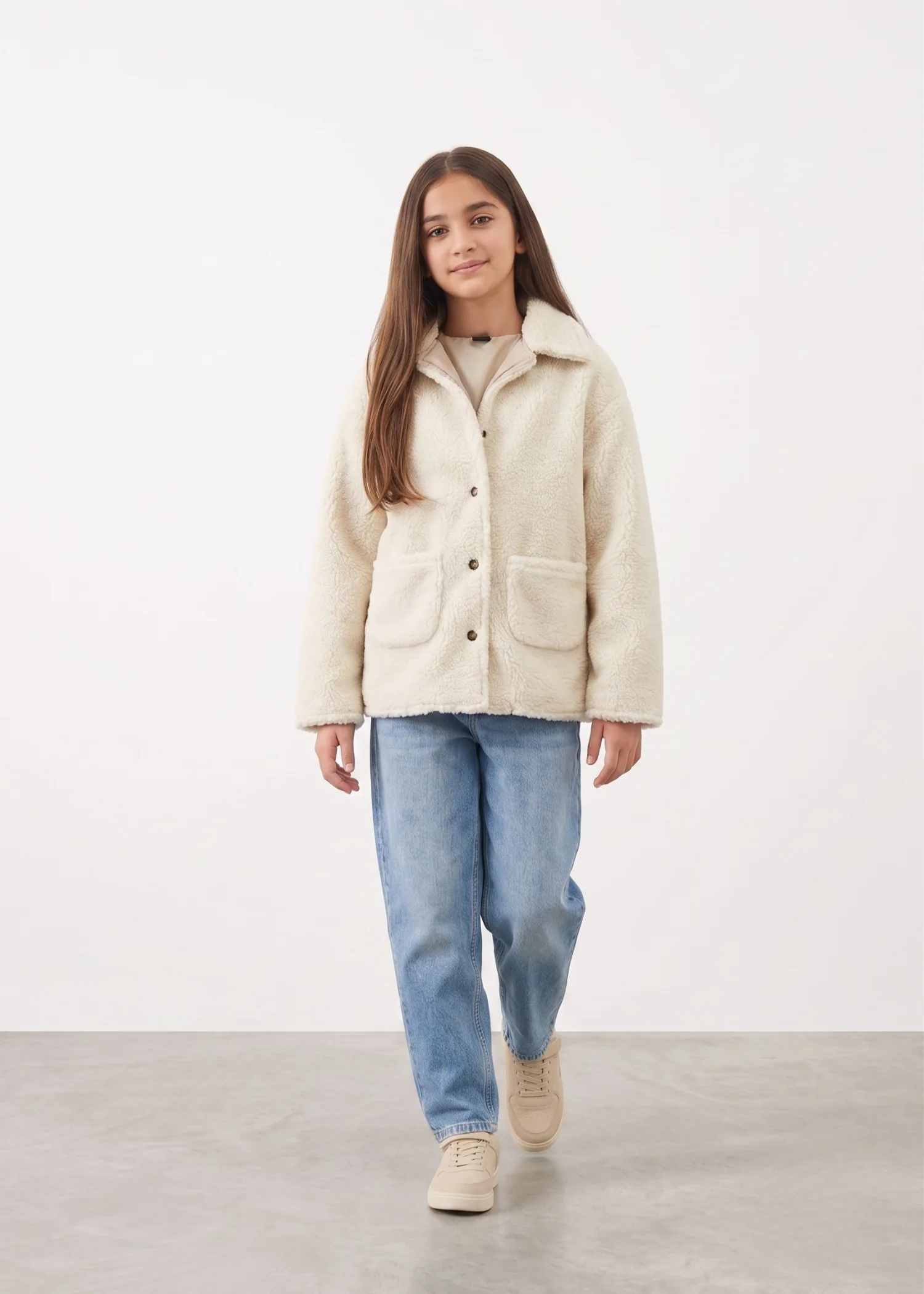 wool Jacket in Cream