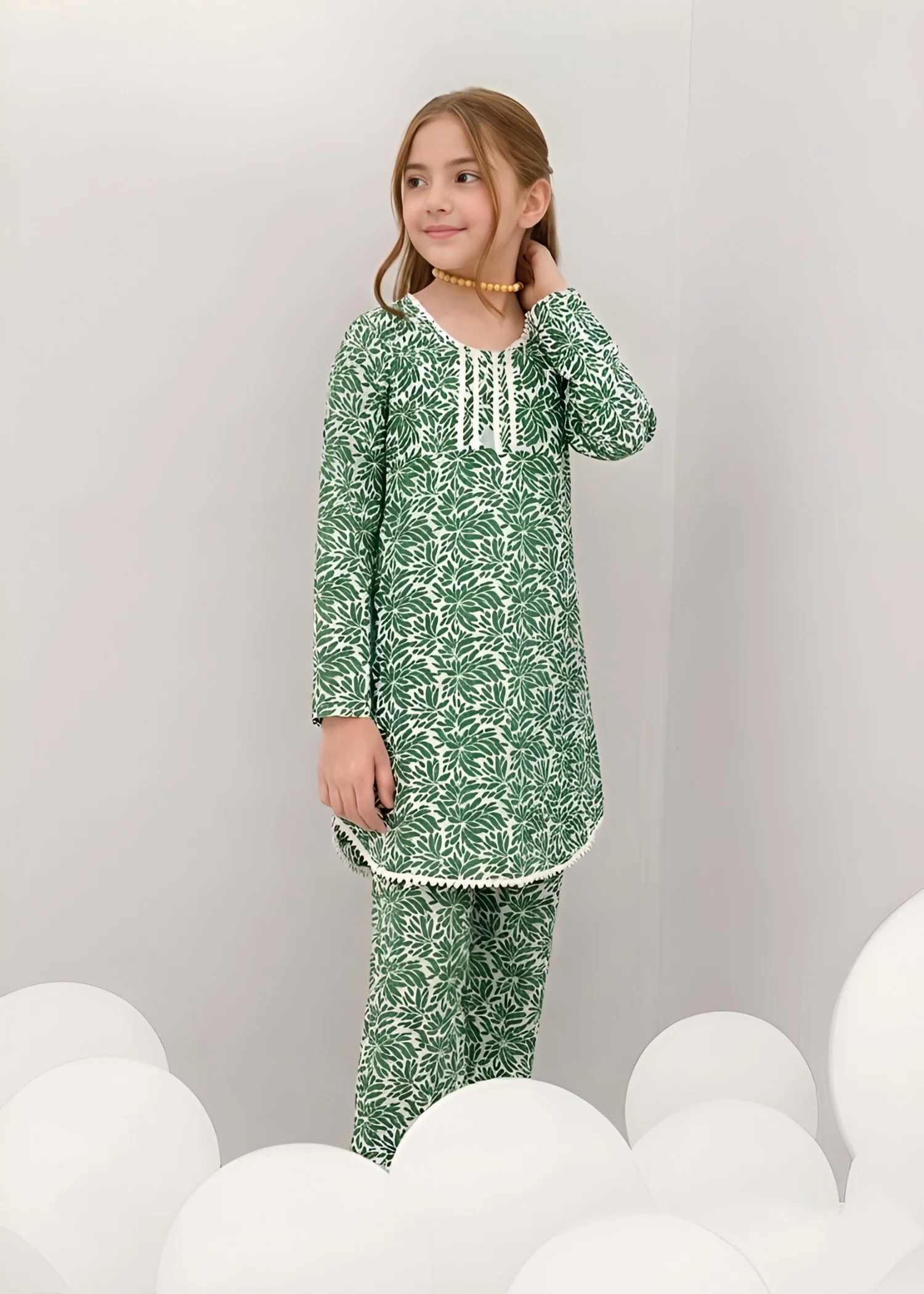 Co Ord Sets in Green, white