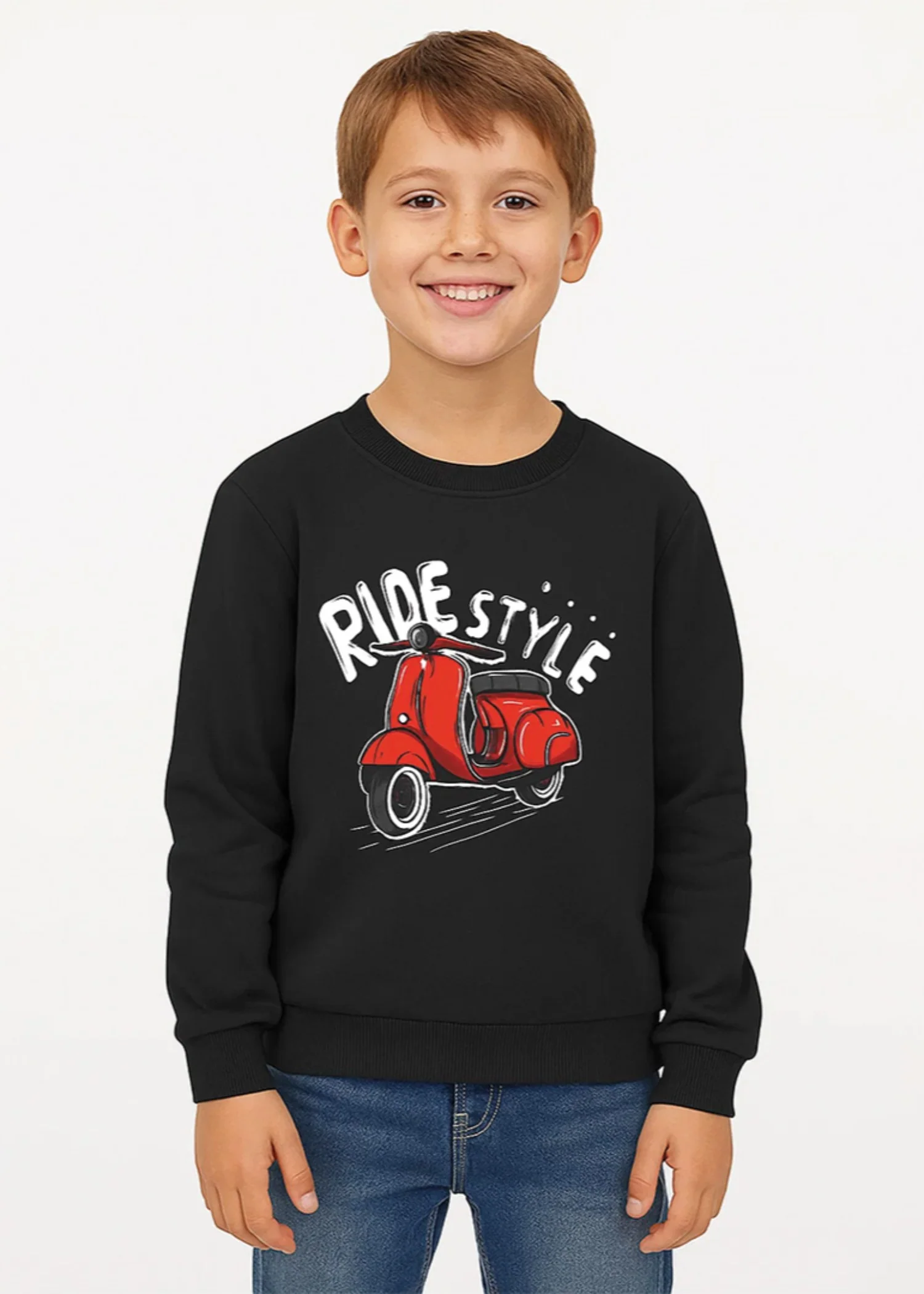 fleece Sweatshirt in Charcoal