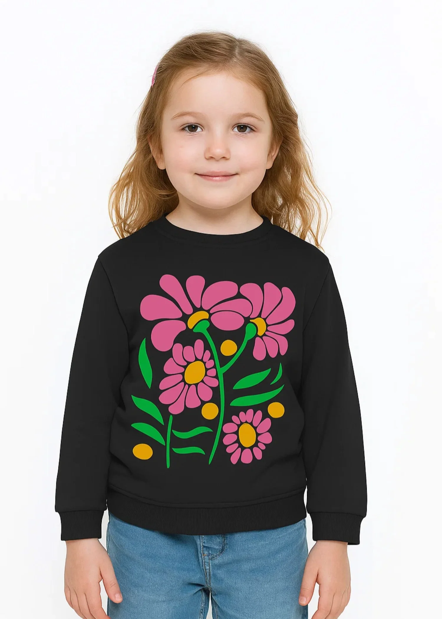 fleece Sweatshirt in Charcoal