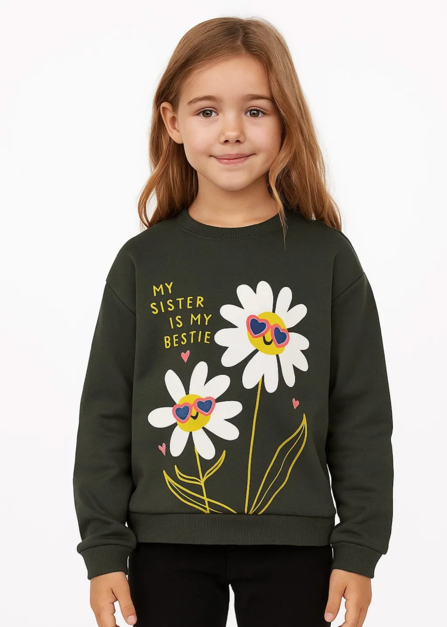 fleece Sweatshirt in Charcoal