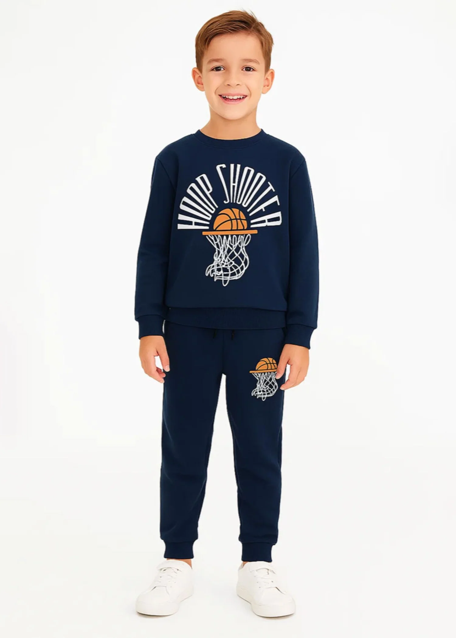 fleece Tracksuit in Navy blue