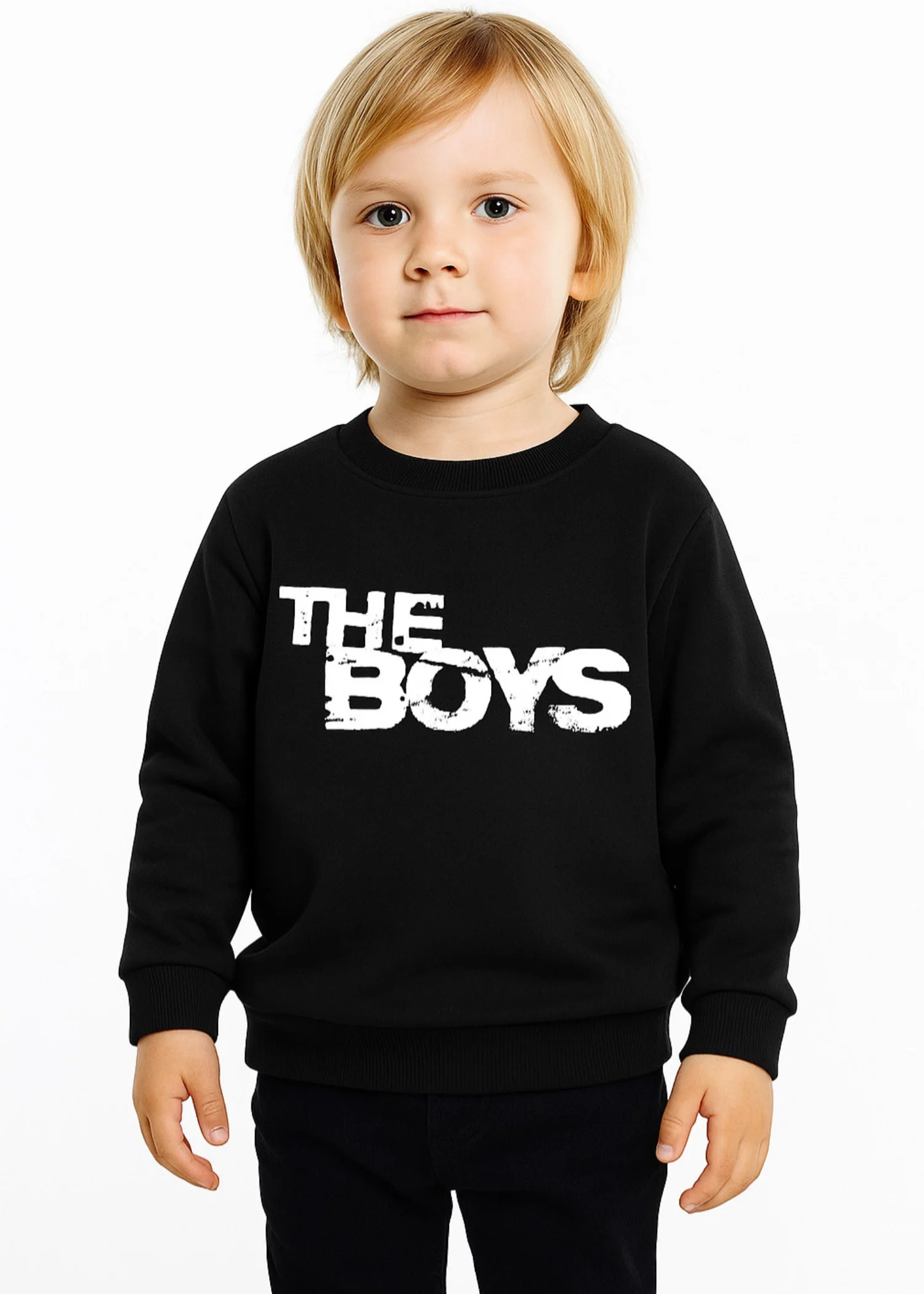 fleece Sweatshirt in Black