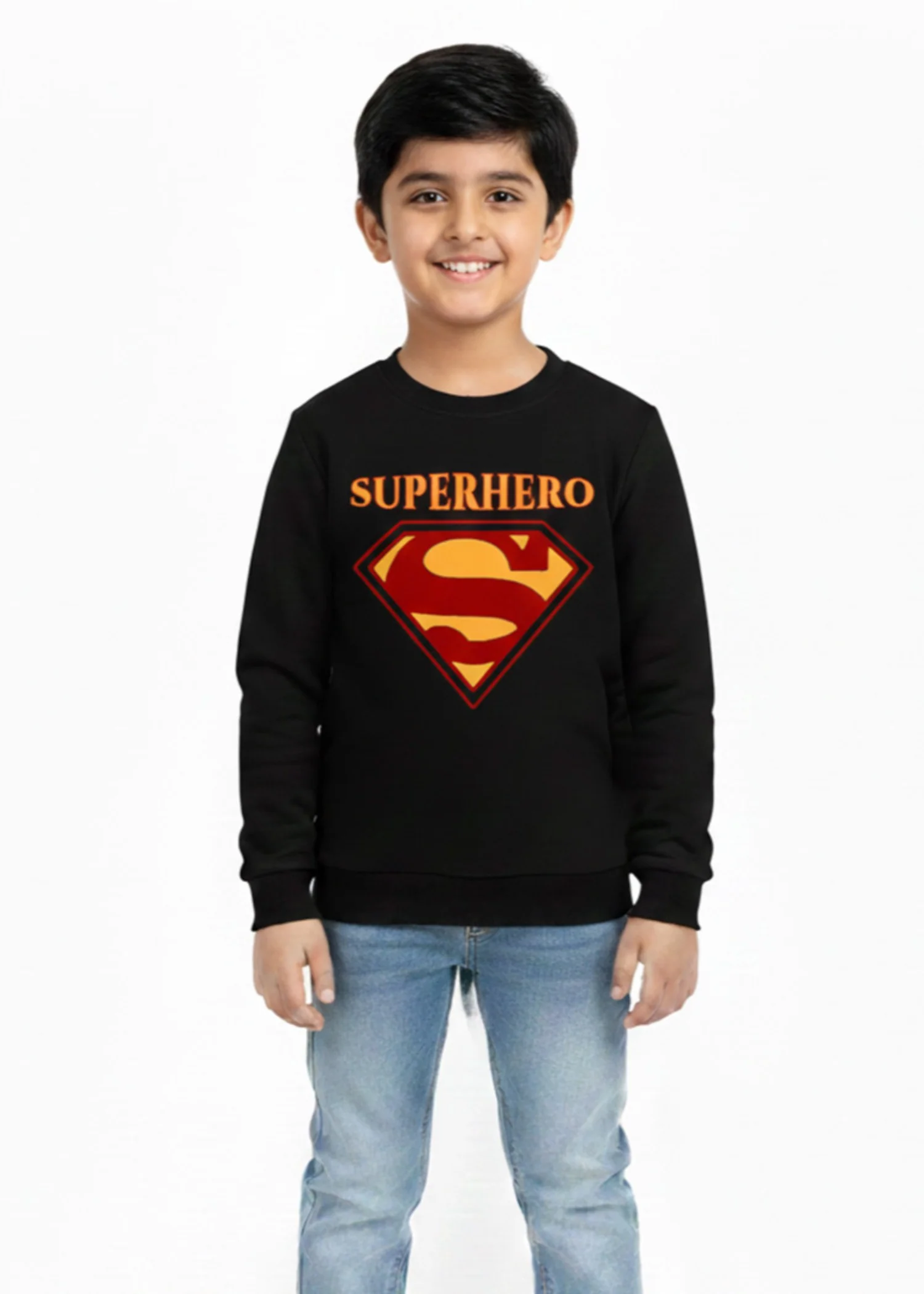 fleece Sweatshirt in Black