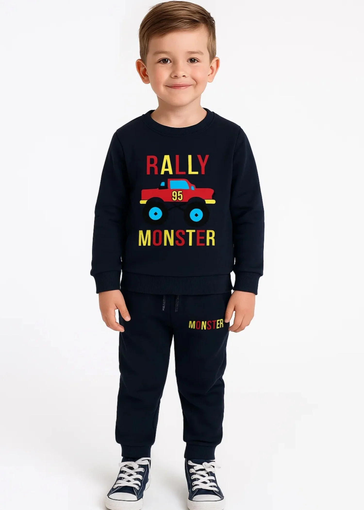 fleece Tracksuit in Navy blue
