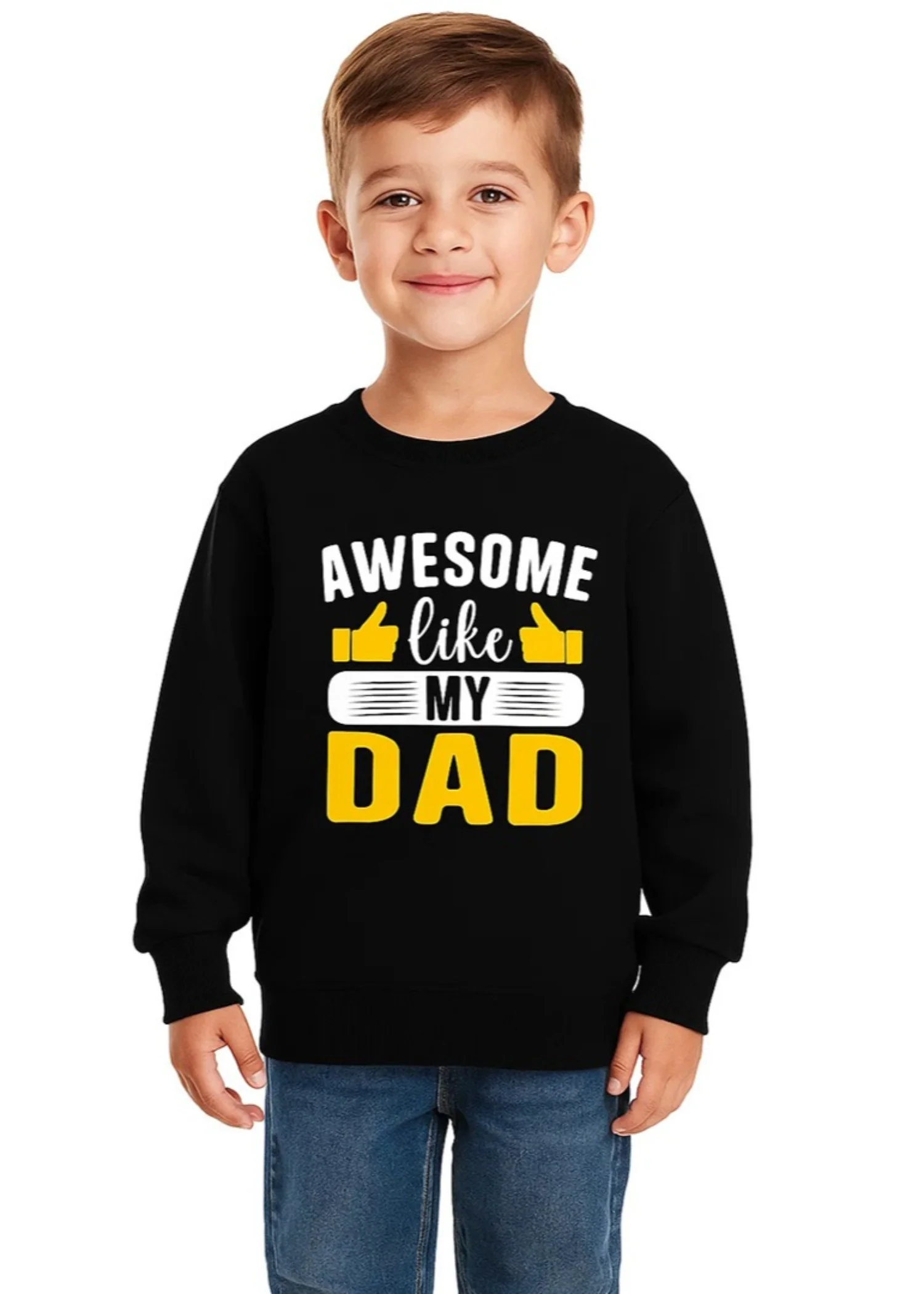 fleece Sweatshirt in Black