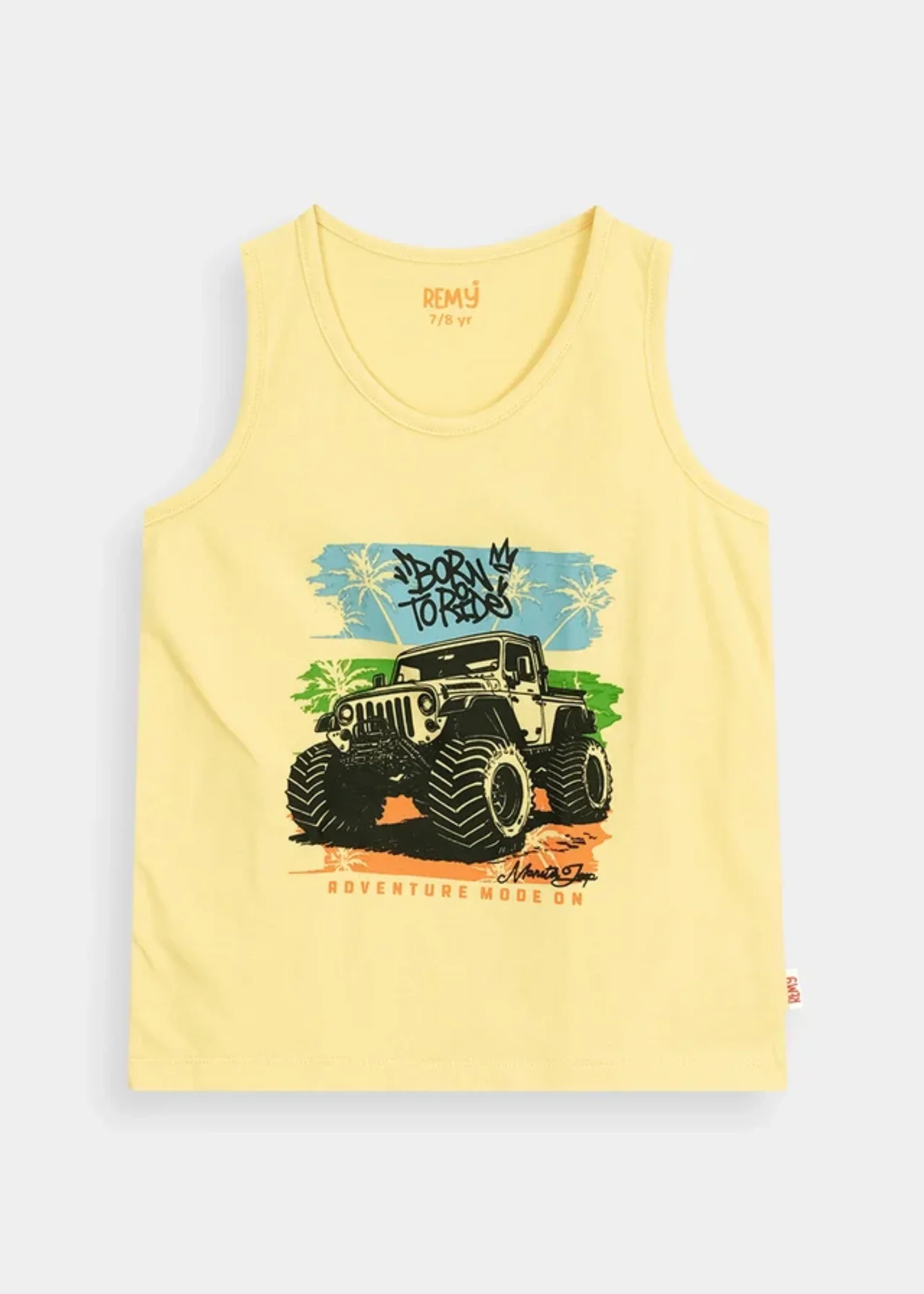 cotton jersey T Shirt in Butter